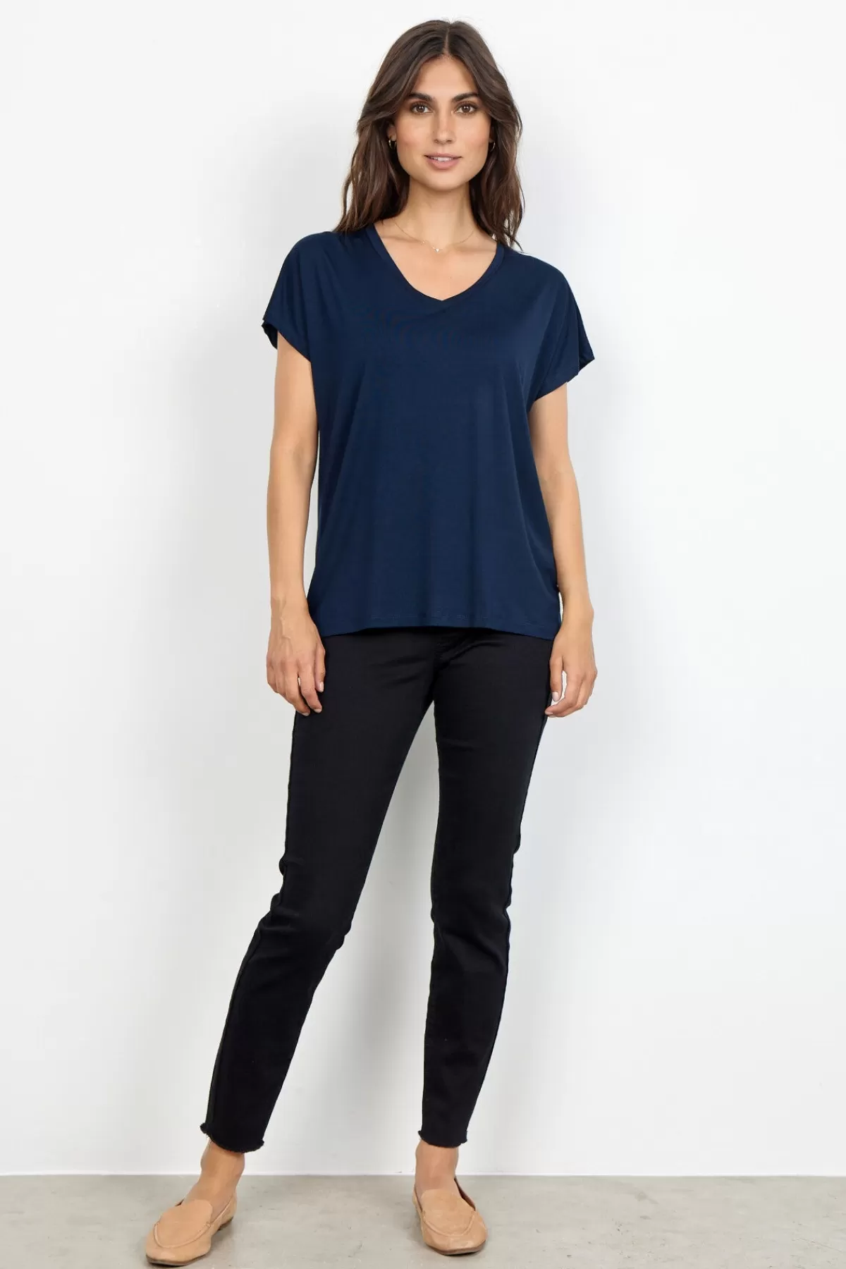 Soyaconcept T-Shirts And Tops-SC-MARICA 32 T-shirt Navy