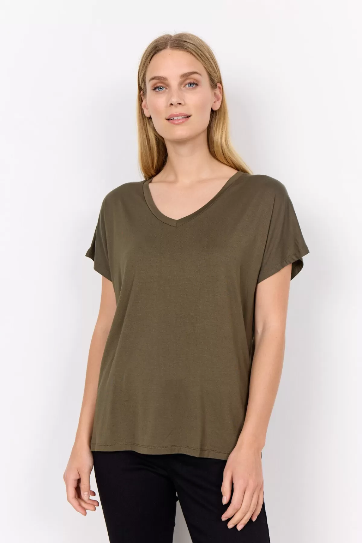 Soyaconcept T-Shirts And Tops-SC-MARICA 32 T-shirt Olive