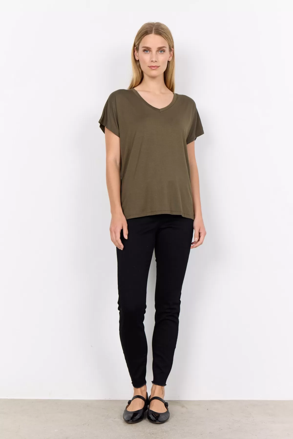 Soyaconcept T-Shirts And Tops-SC-MARICA 32 T-shirt Olive
