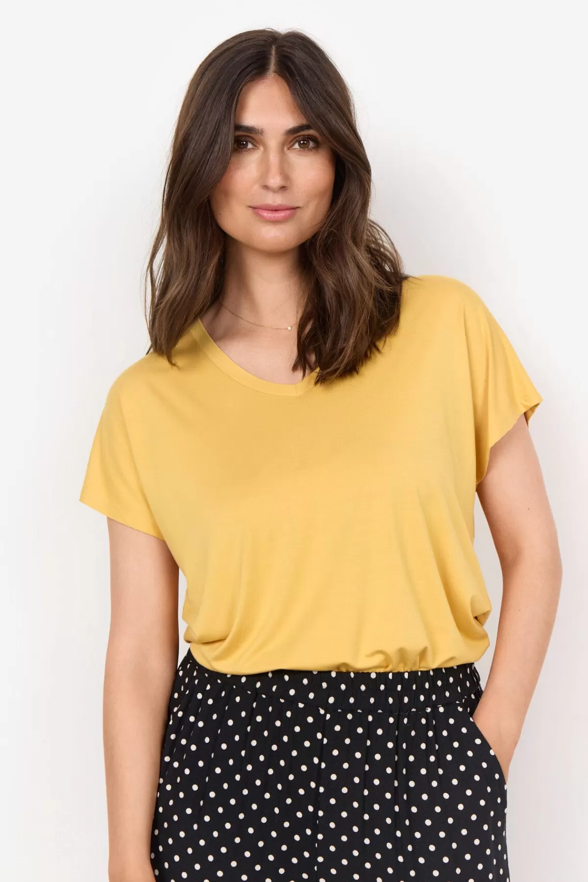 Soyaconcept T-Shirts And Tops-SC-MARICA 32 T-shirt Yellow