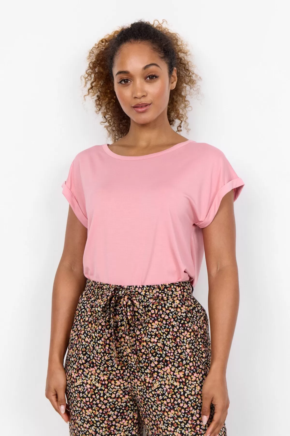Soyaconcept T-Shirts And Tops-SC-MARICA 56 T-shirt Light pink
