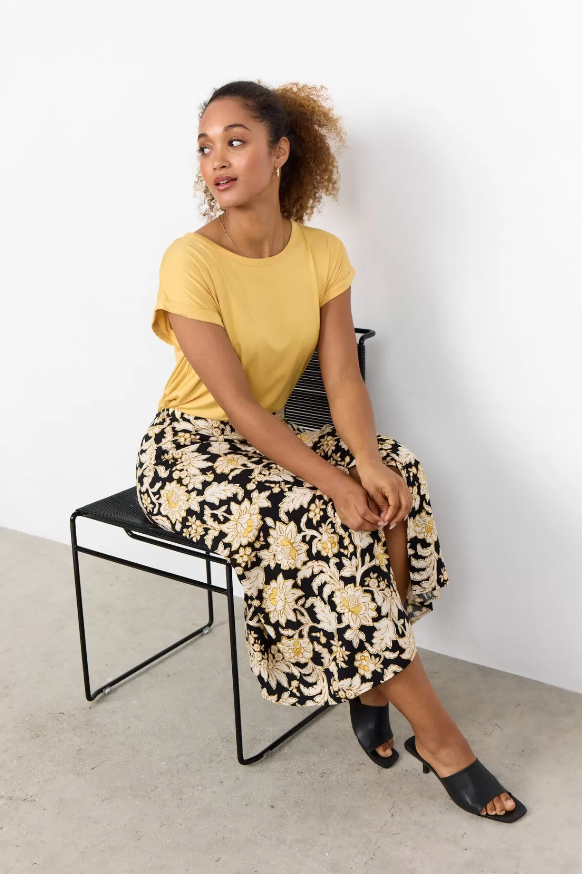 Soyaconcept T-Shirts And Tops-SC-MARICA 56 T-shirt Yellow
