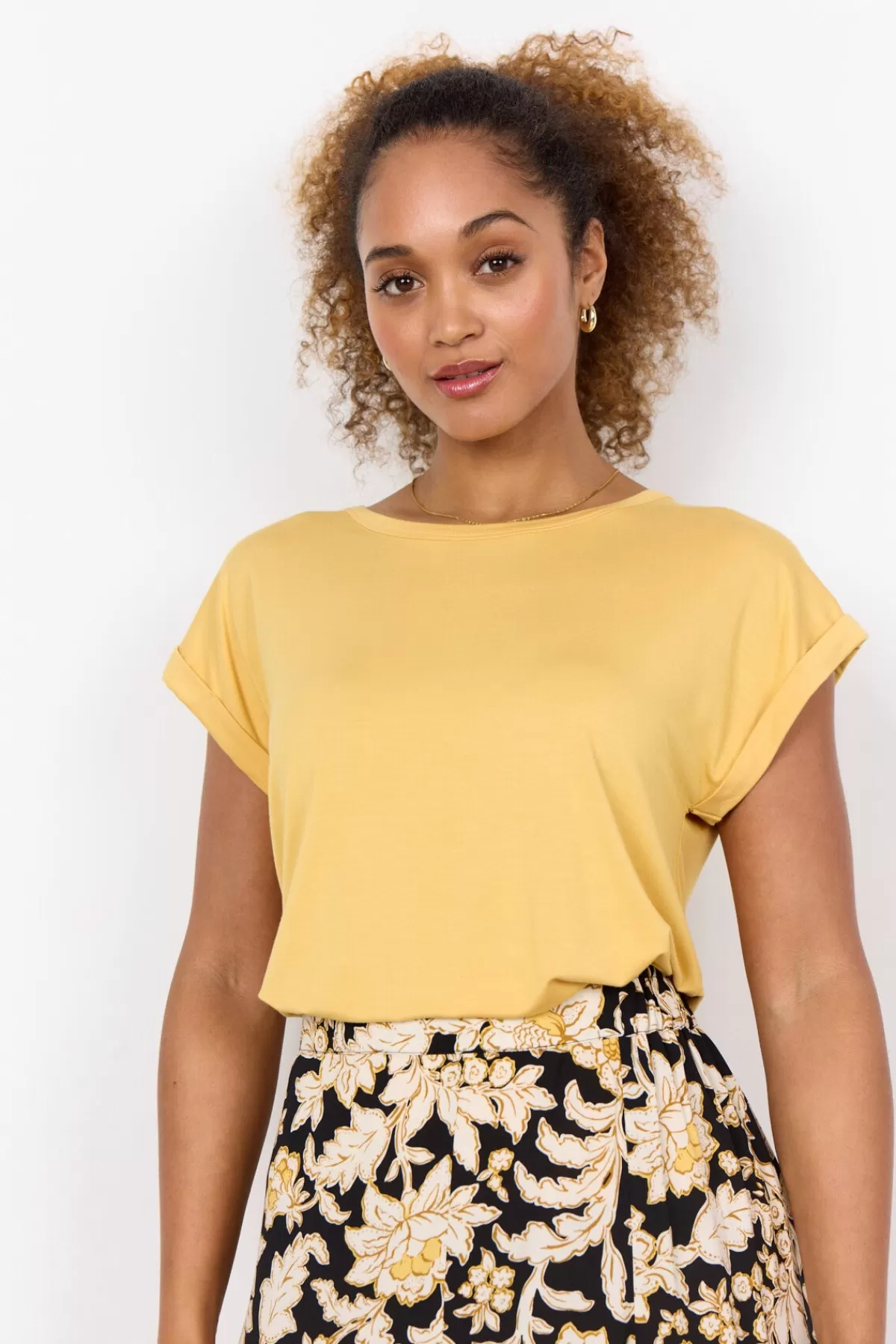 Soyaconcept T-Shirts And Tops-SC-MARICA 56 T-shirt Yellow