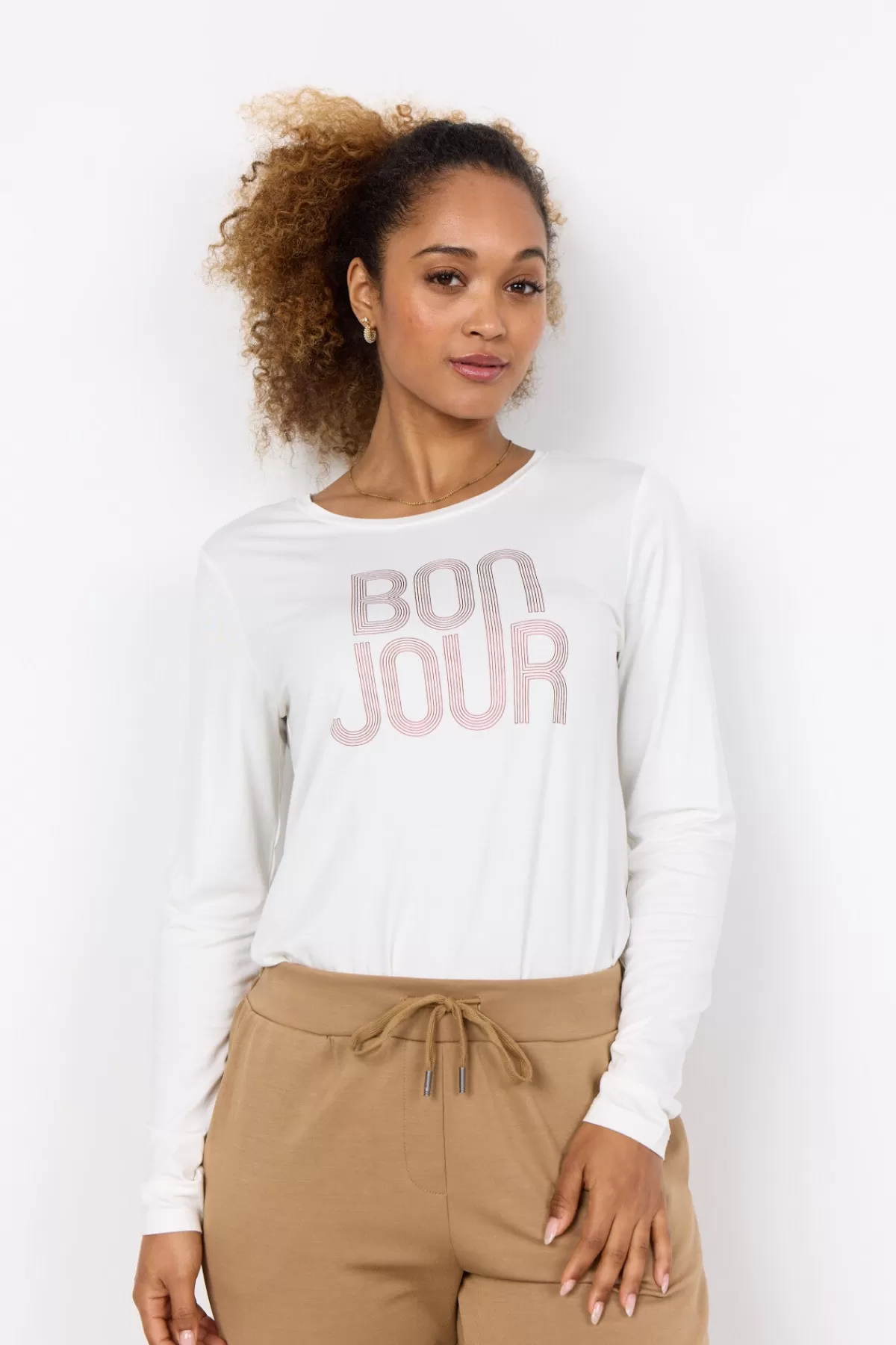 Soyaconcept T-Shirts And Tops-SC-MARICA FP 304 T-shirt Off white