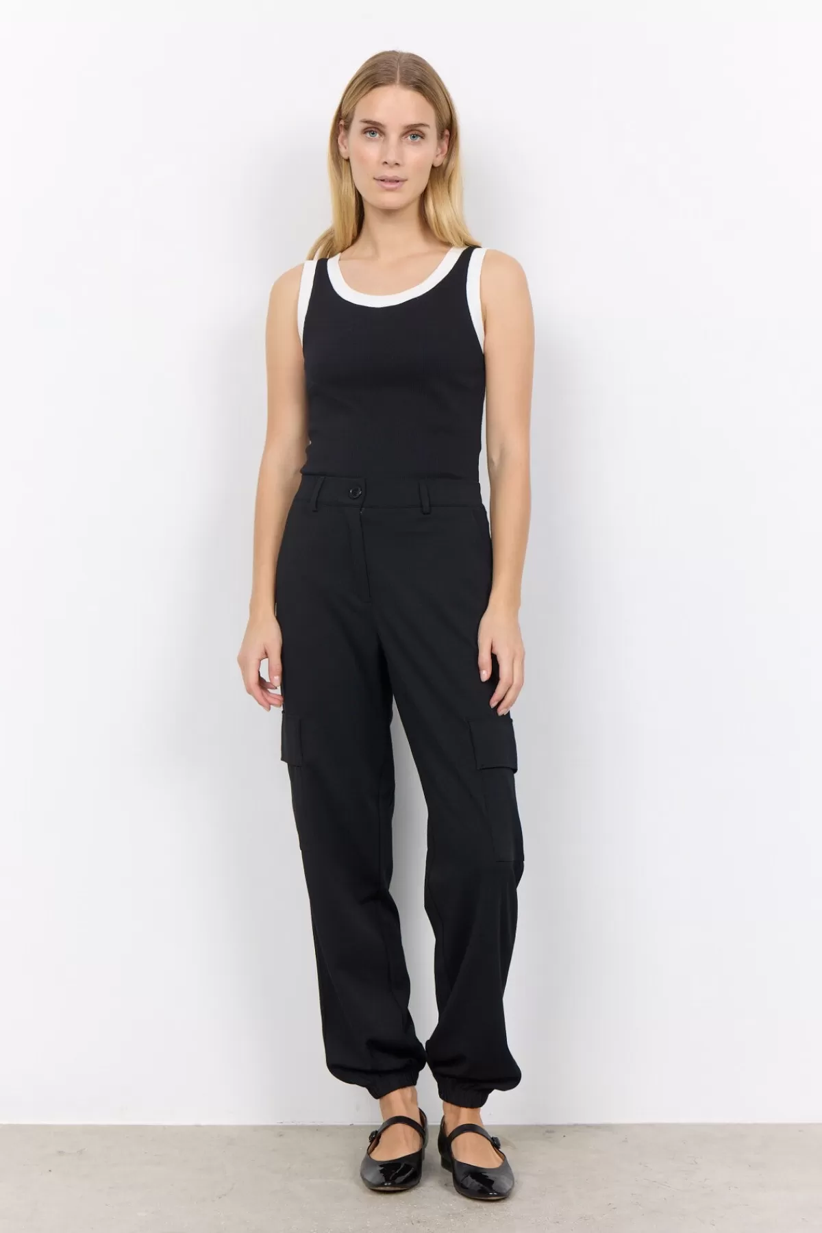 Soyaconcept T-Shirts And Tops-SC-MIGNON 7 Top Black