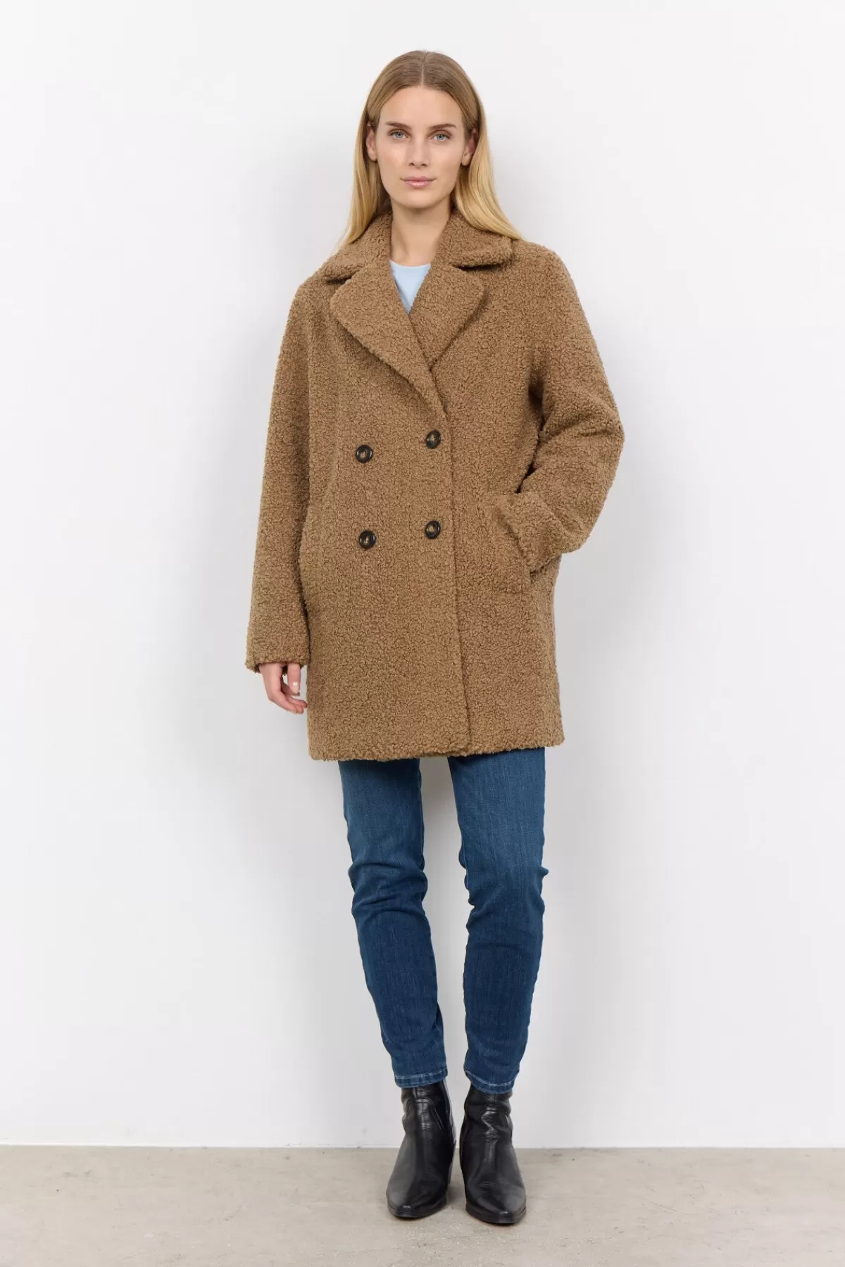 Soyaconcept Outerwear-SC-MUKITE 1 Jacket Camel