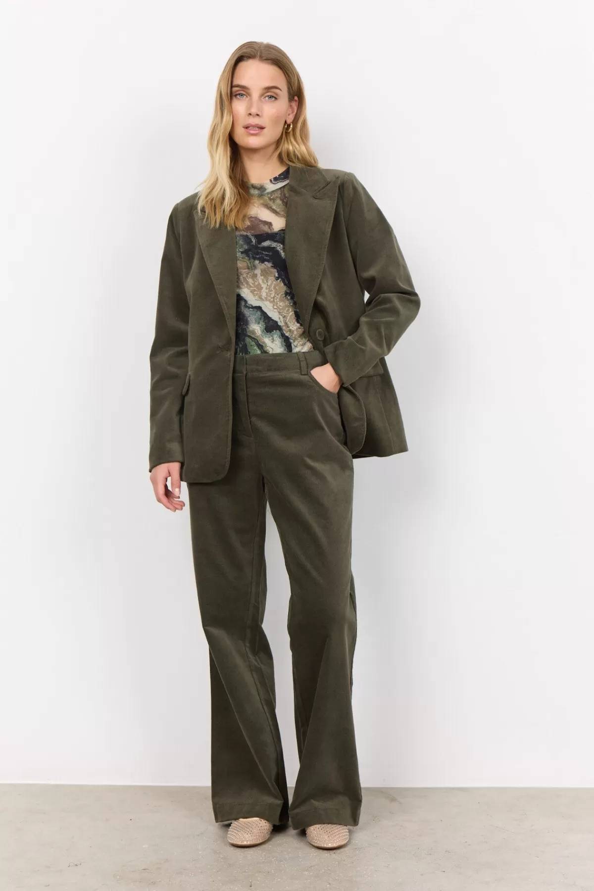 Soyaconcept Blazers-SC-NABIHA 3 Blazer Dark green