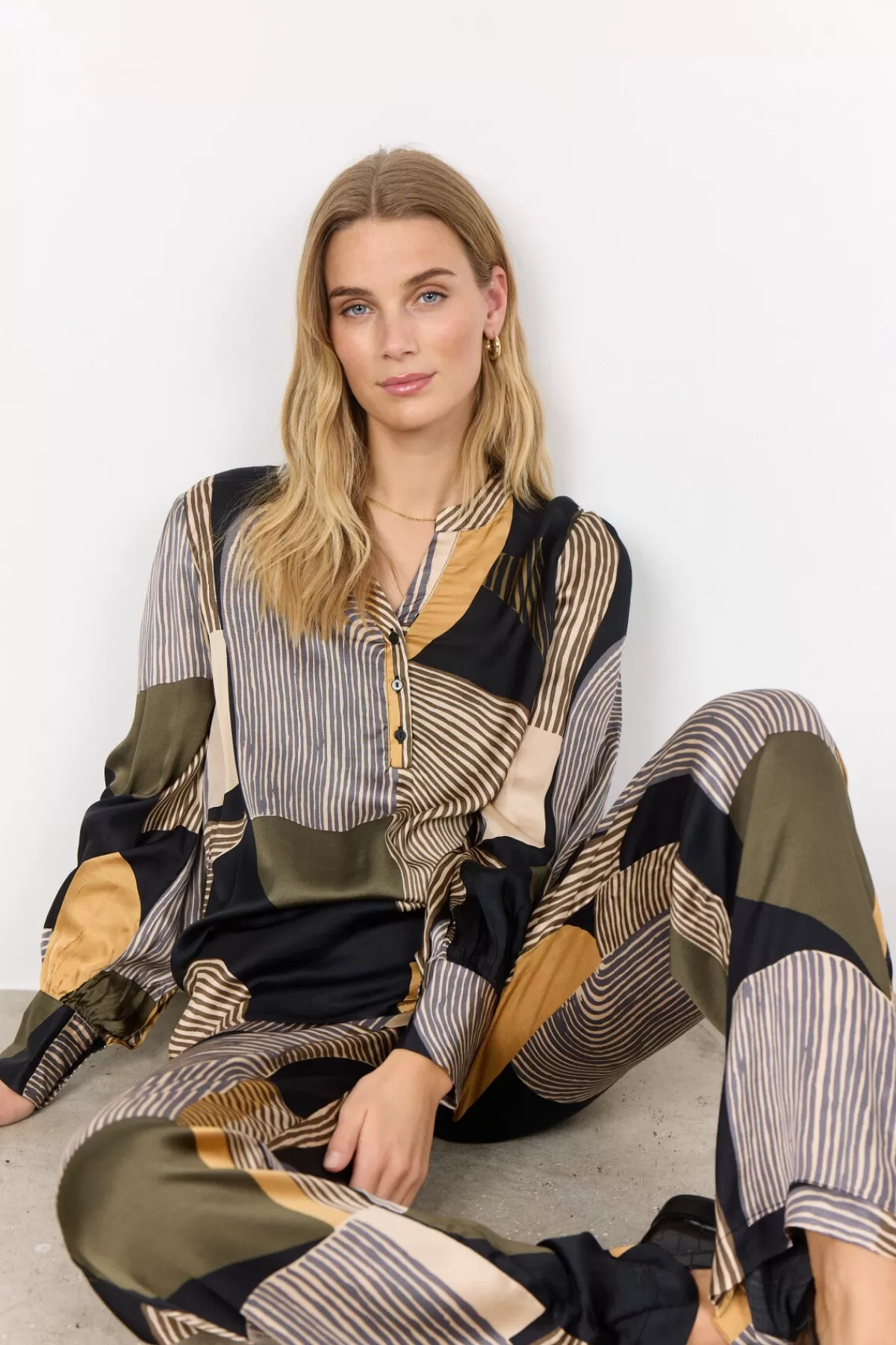 Soyaconcept Blouses And Shirts-SC-NADIKA 1 Blouse Dark green