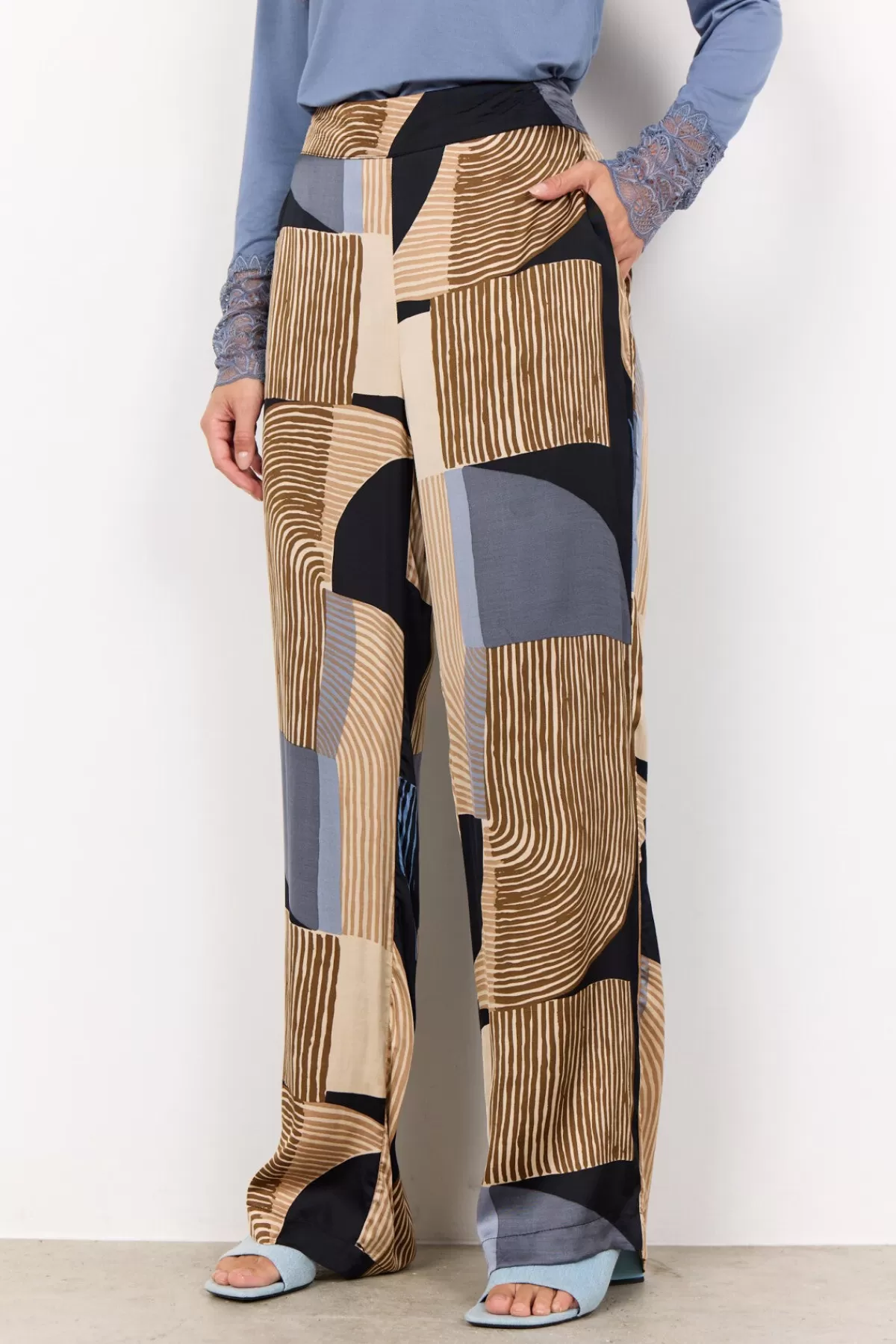 Soyaconcept Pants-SC-NADIKA 3-B Pants Blue