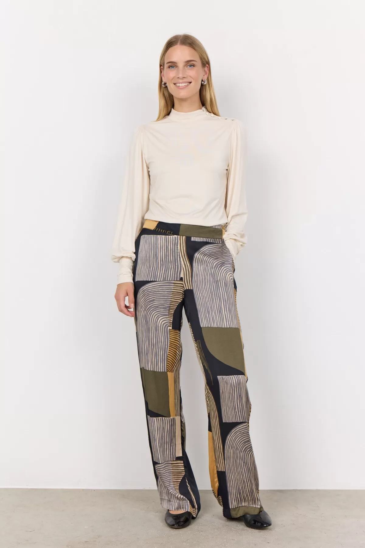 Soyaconcept Pants-SC-NADIKA 3-B Pants Dark green