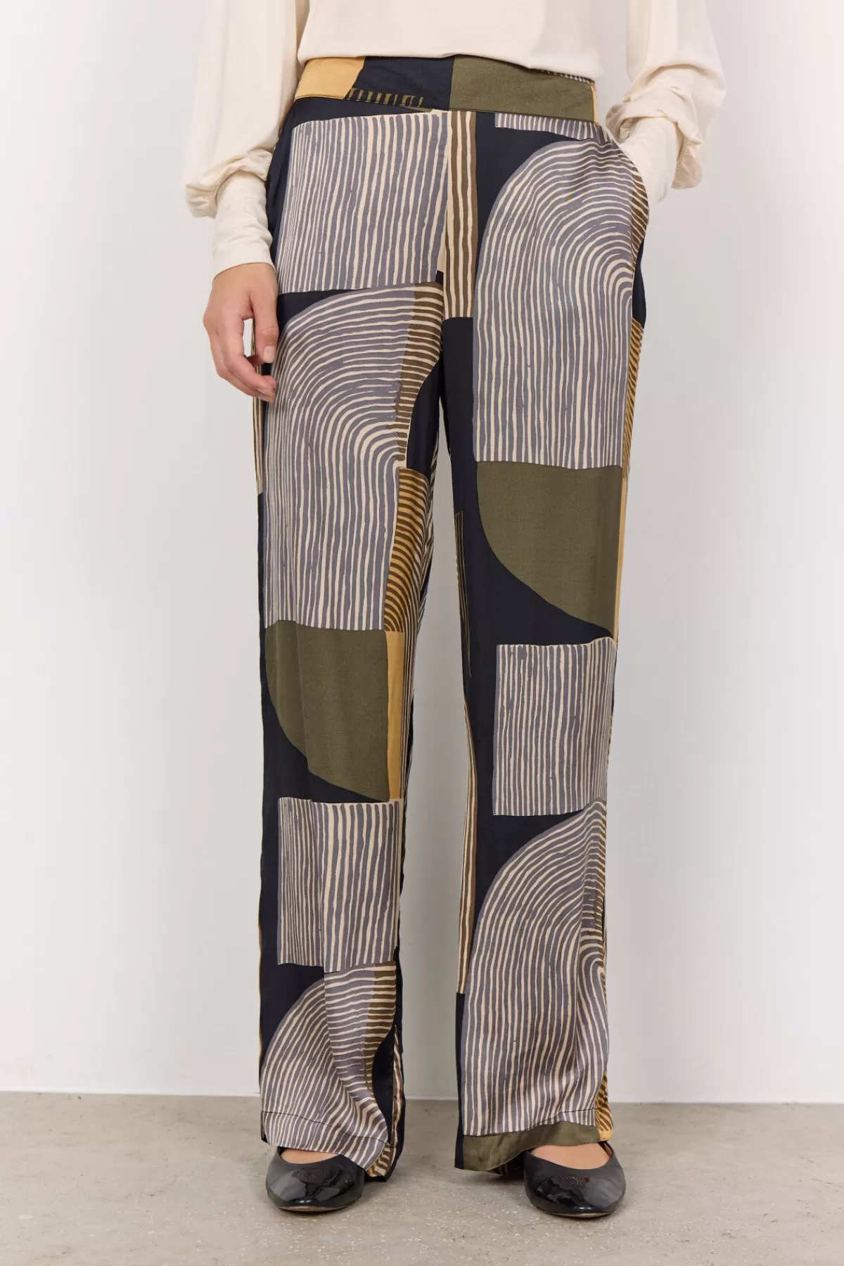 Soyaconcept Pants-SC-NADIKA 3-B Pants Dark green