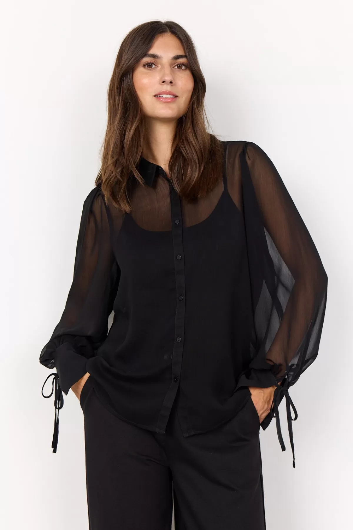 Soyaconcept Blouses And Shirts-SC-NAIA 2 Shirt Black
