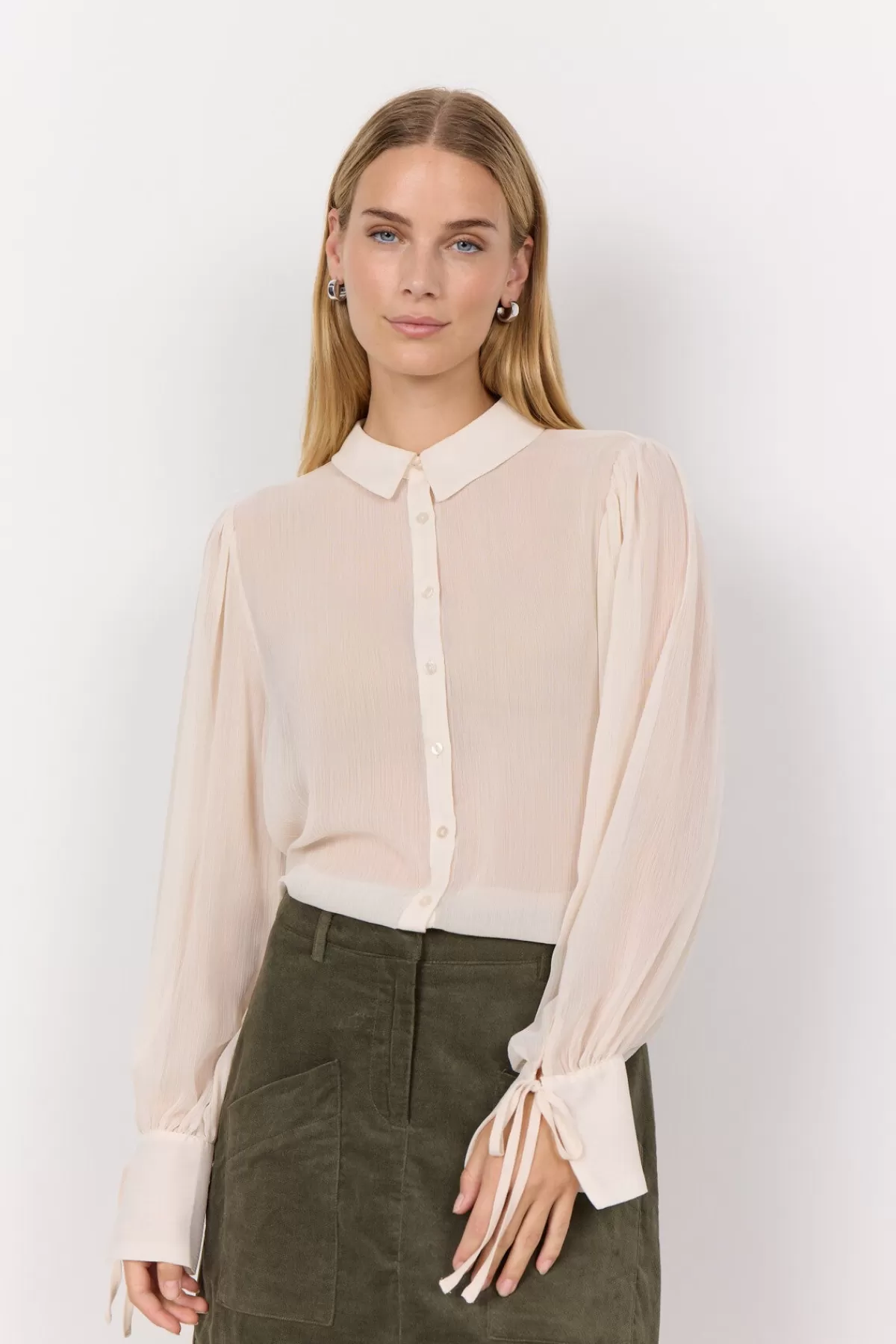 Soyaconcept Blouses And Shirts-SC-NAIA 2 Shirt Cream