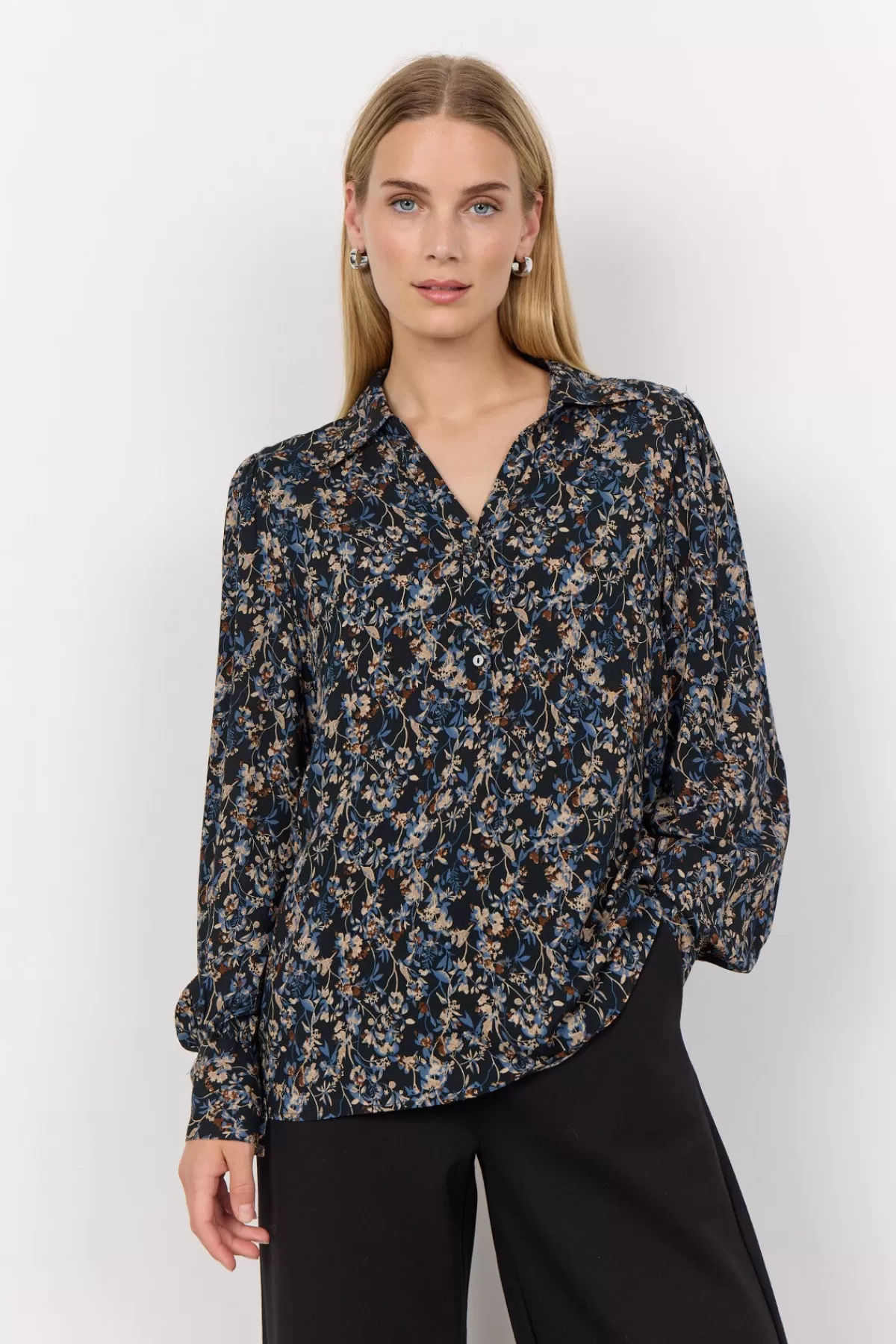 Soyaconcept Blouses And Shirts-SC-NAJRA 1 Blouse Blue