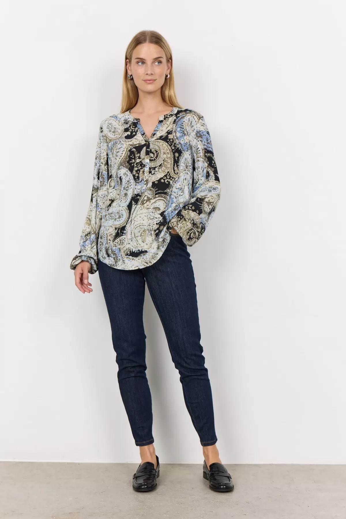 Soyaconcept Blouses And Shirts-SC-NAMI 1 Blouse Blue