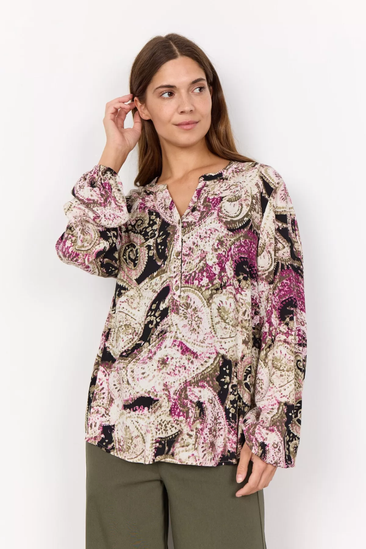 Soyaconcept Blouses And Shirts-SC-NAMI 1 Blouse Pink