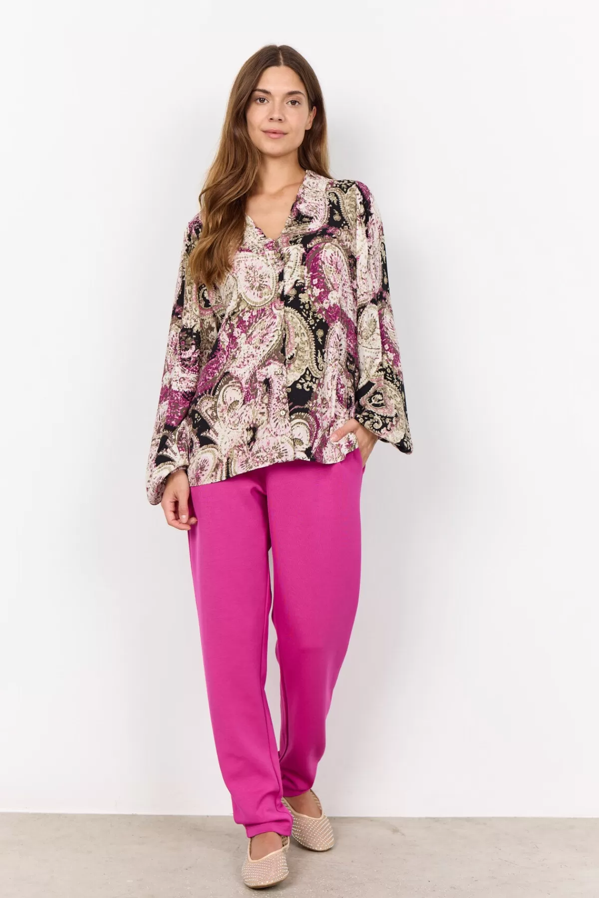 Soyaconcept Blouses And Shirts-SC-NAMI 2 Blouse Pink