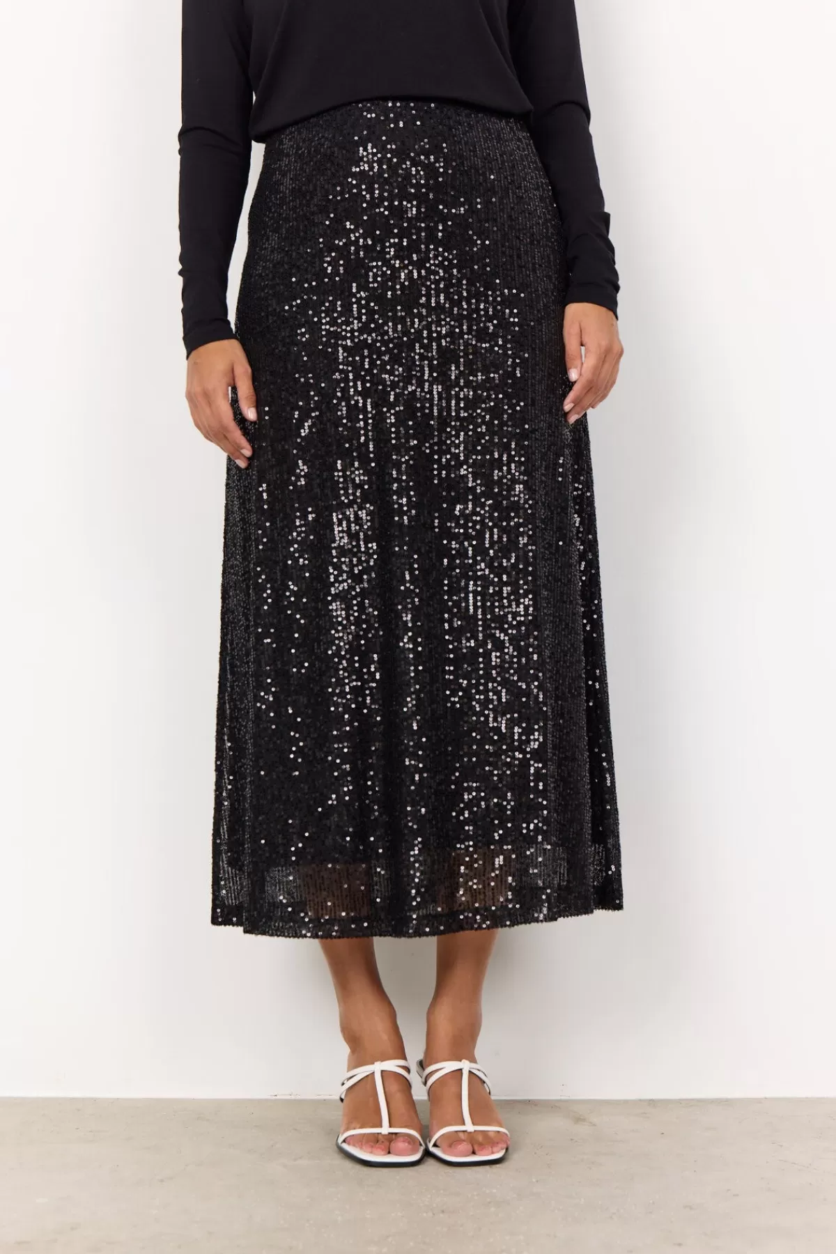 Soyaconcept Skirts-SC-NANETT 3 Skirt Black