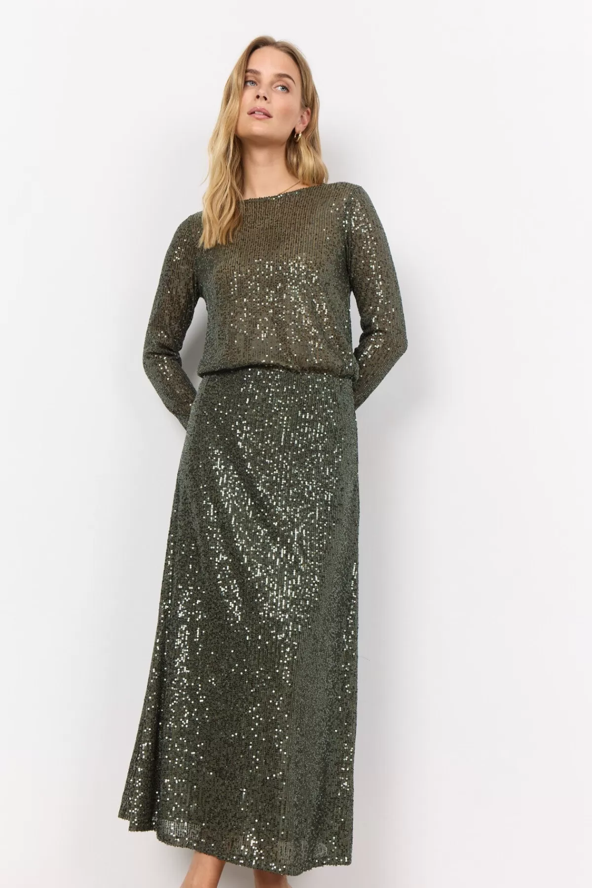 Soyaconcept Skirts-SC-NANETT 3 Skirt Dark green