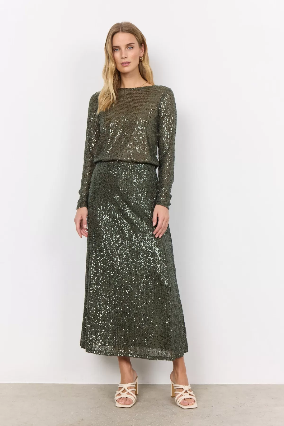 Soyaconcept Skirts-SC-NANETT 3 Skirt Dark green