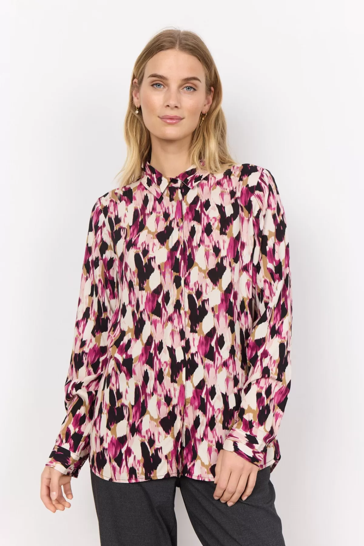 Soyaconcept Blouses And Shirts-SC-NANNA 1 Shirt Pink