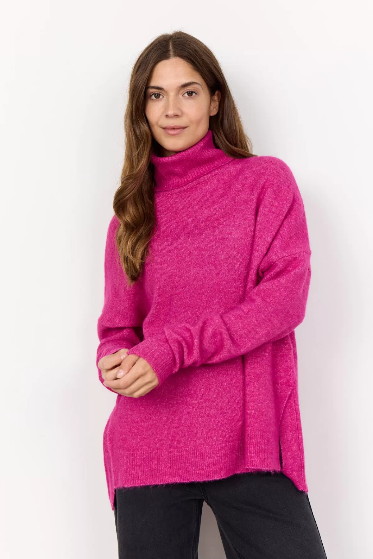 Soyaconcept Knitwear-SC-NESSIE 47 Pullover Pink