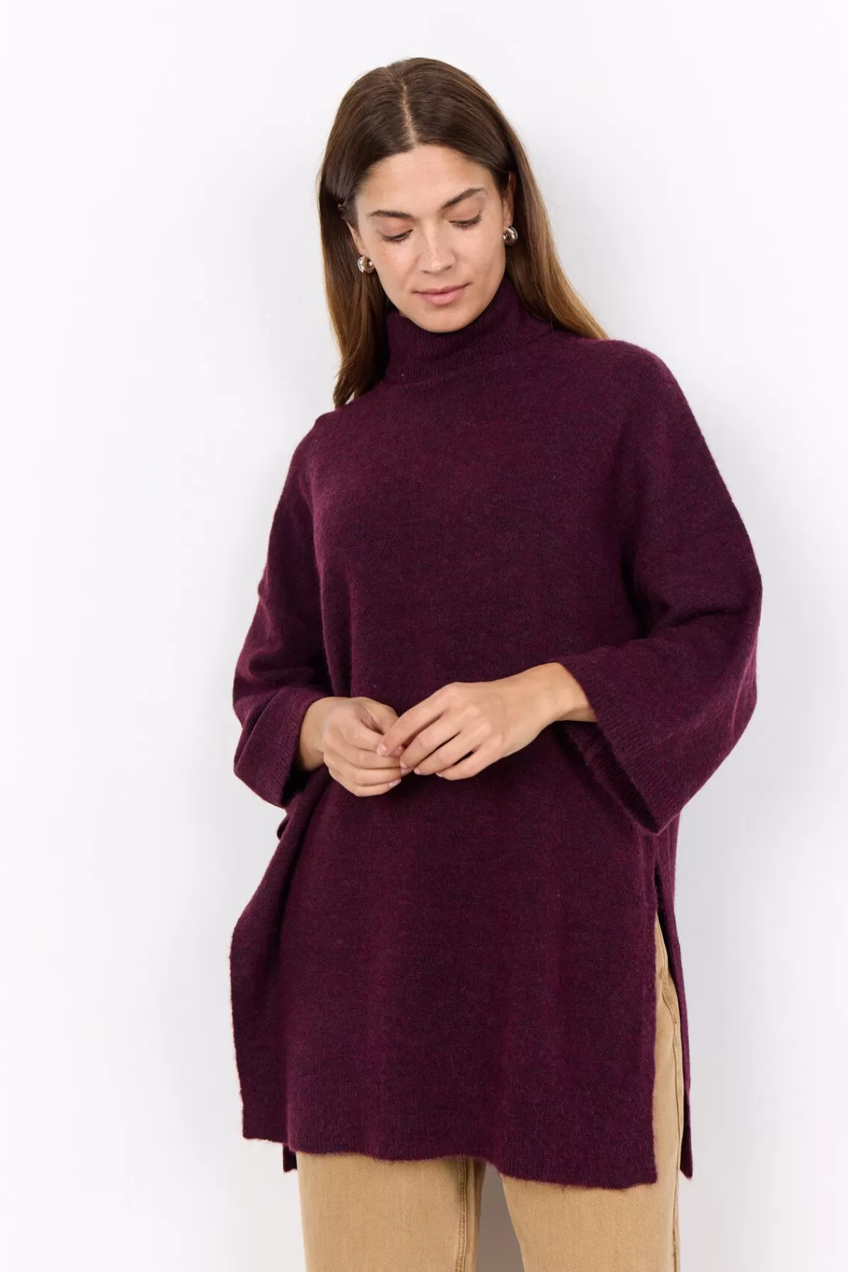 Soyaconcept Knitwear-SC-NESSIE 52 Pullover Bordeaux