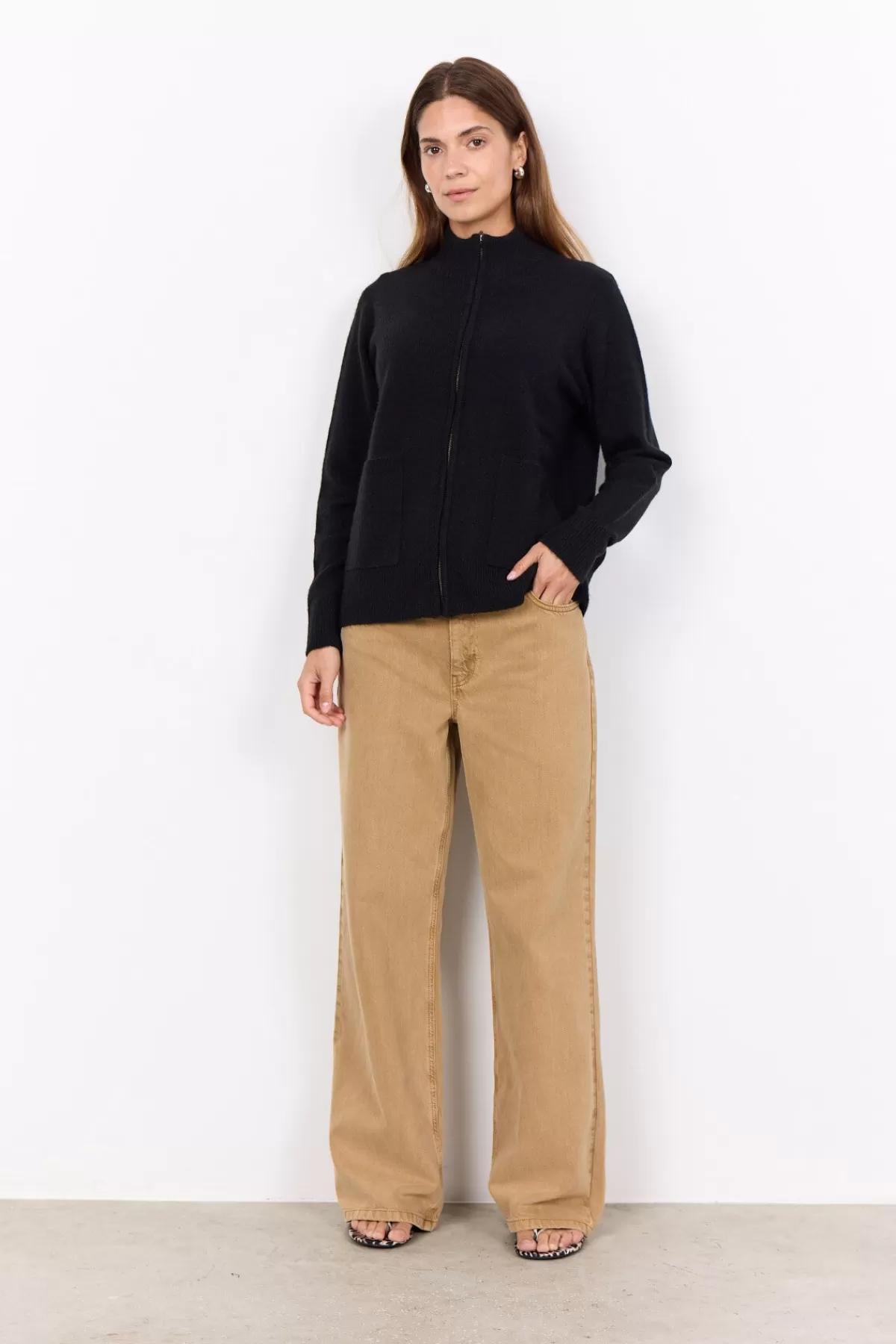 Soyaconcept Knitwear | Cardigans-SC-NESSIE 59 Cardigan Black