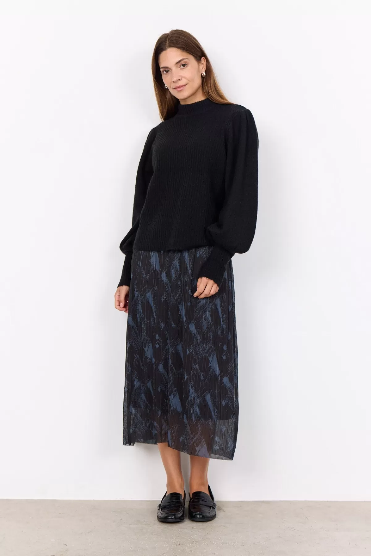 Soyaconcept Knitwear-SC-NESSIE 60 Pullover Black