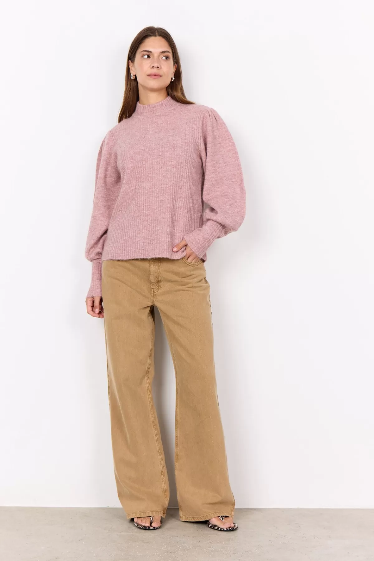 Soyaconcept Knitwear-SC-NESSIE 60 Pullover Rose