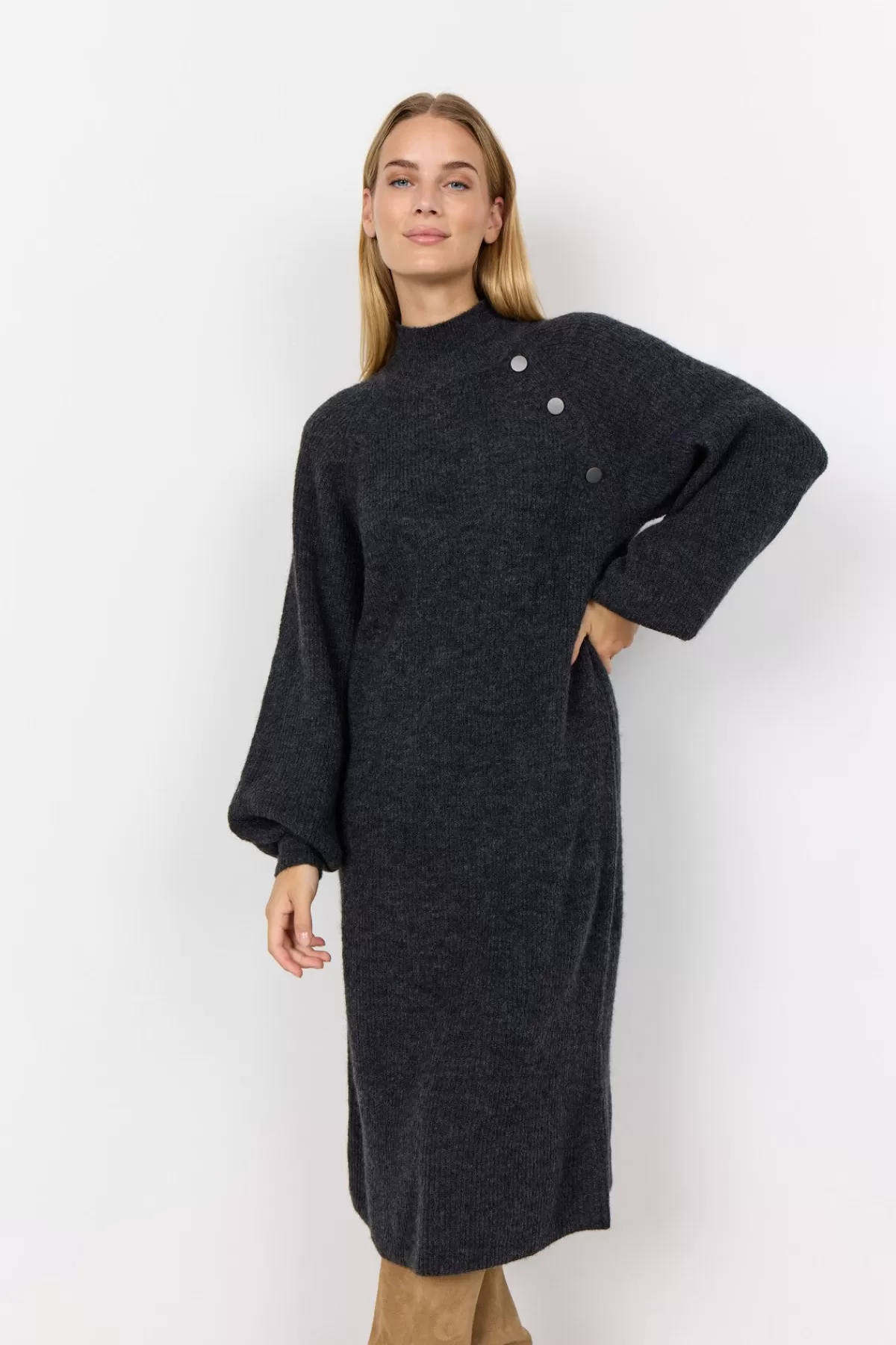 Soyaconcept Dresses | Knitwear-SC-NESSIE 65 Dress Dark grey