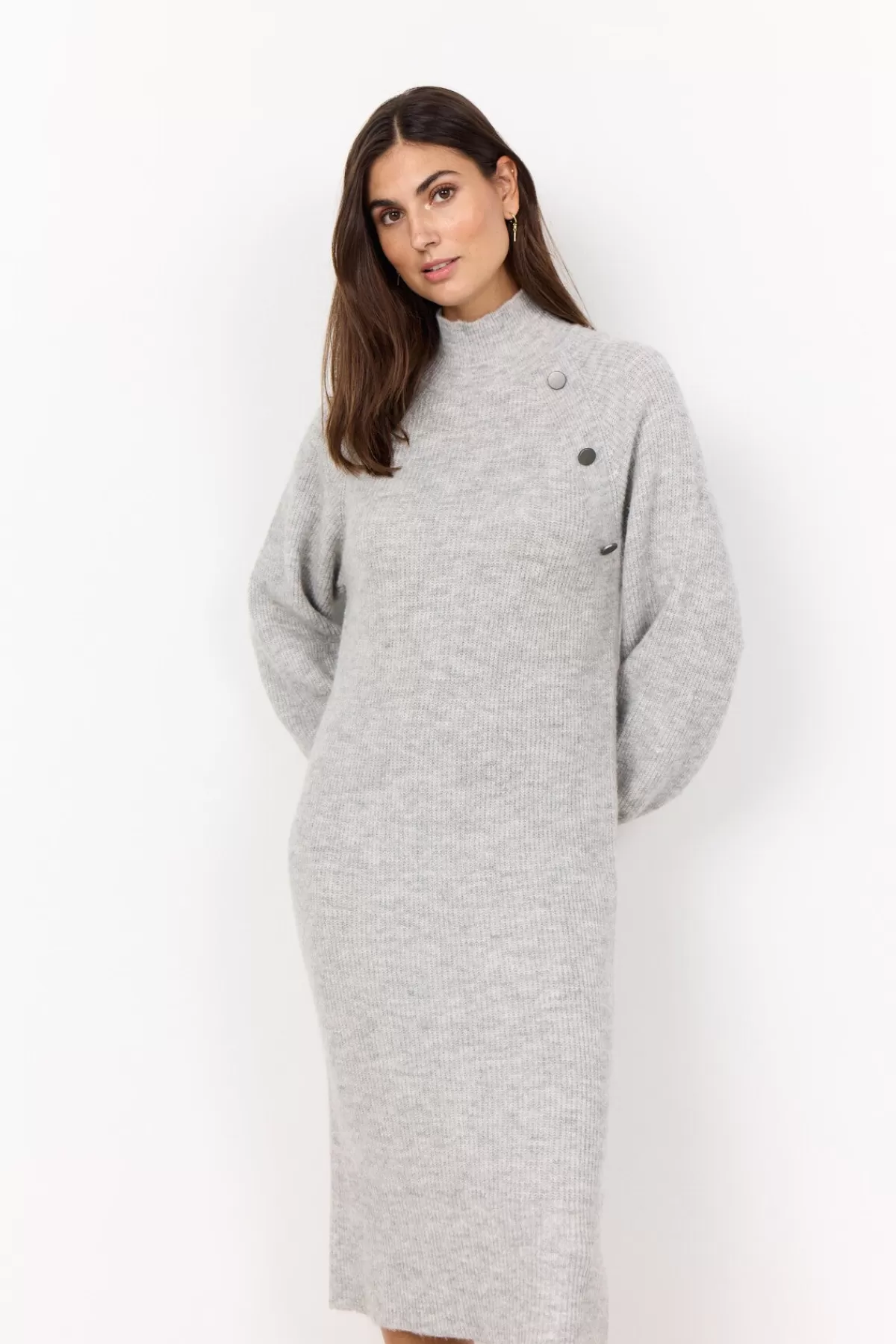 Soyaconcept Dresses | Knitwear-SC-NESSIE 65 Dress Light grey