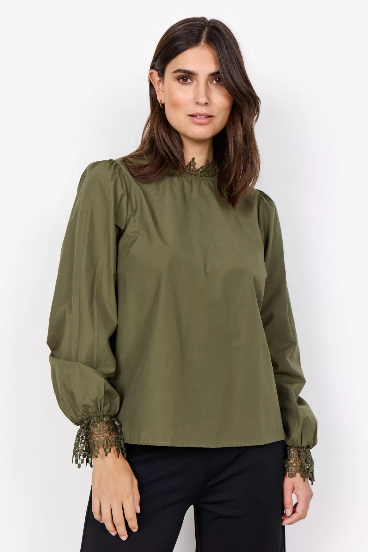 Soyaconcept Blouses And Shirts-SC-NETTI 82 Blouse Olive