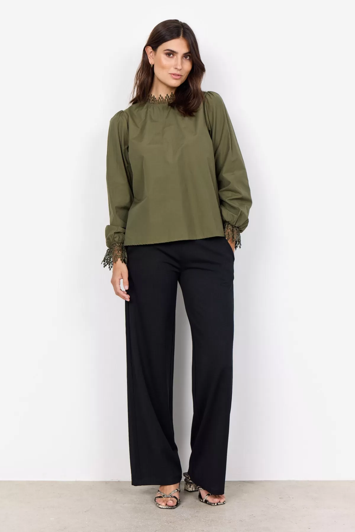 Soyaconcept Blouses And Shirts-SC-NETTI 82 Blouse Olive