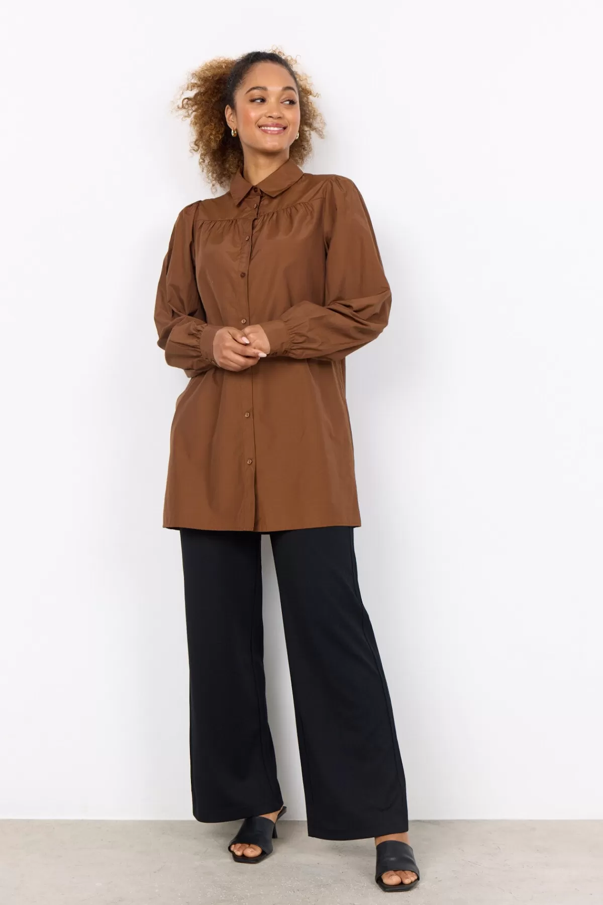 Soyaconcept Dresses-SC-NETTI 84 Tunic Brown