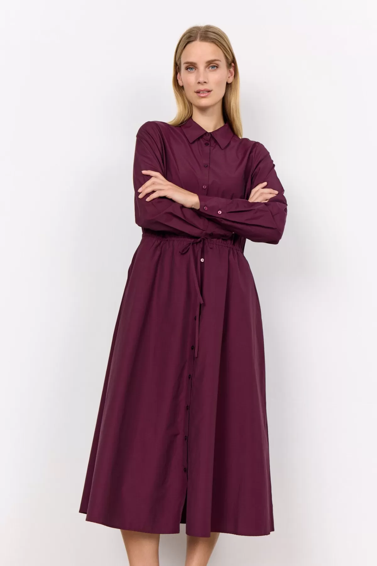 Soyaconcept Dresses-SC-NETTI 85 Dress Bordeaux