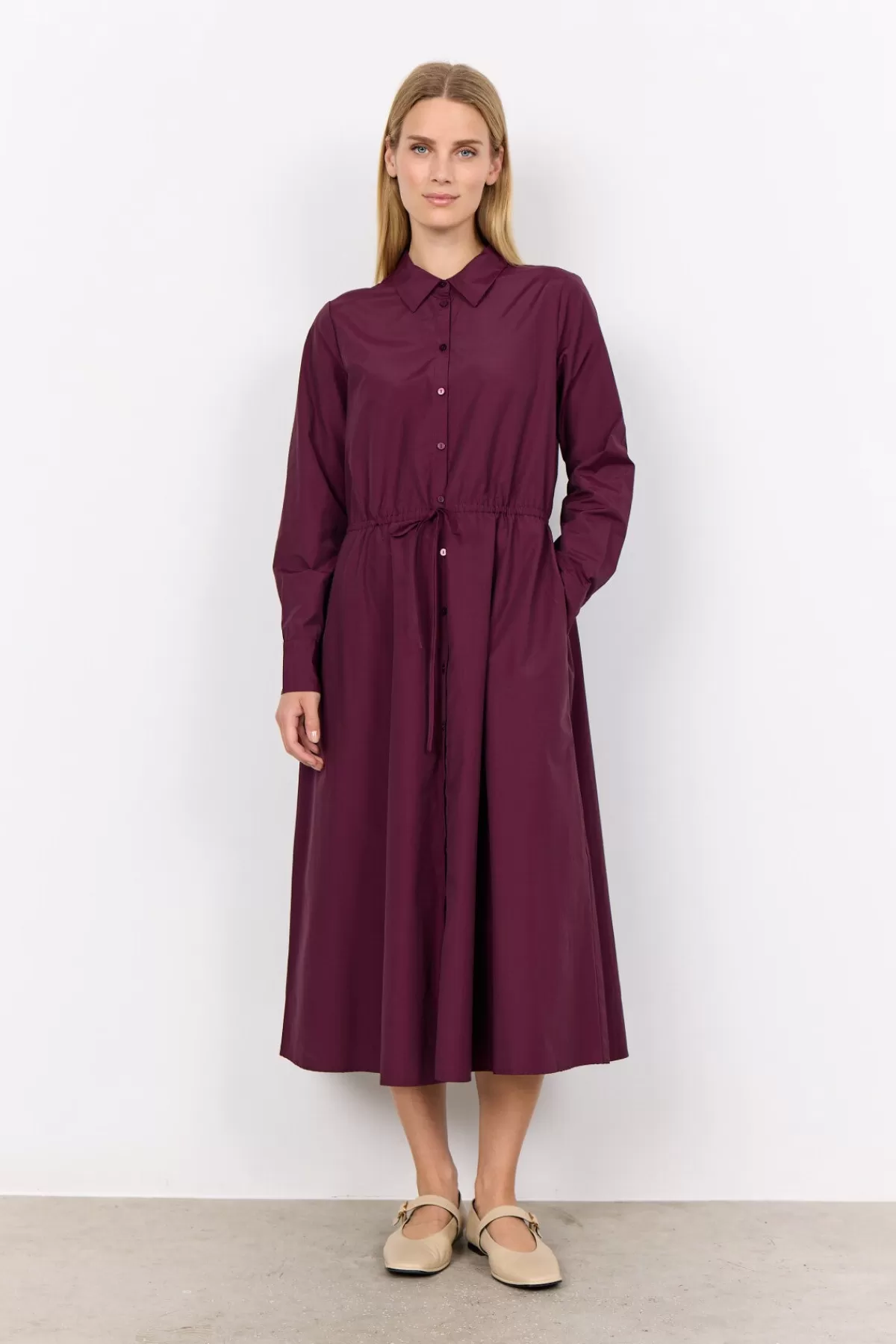 Soyaconcept Dresses-SC-NETTI 85 Dress Bordeaux