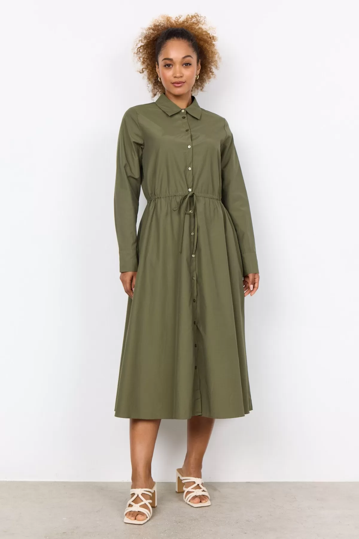 Soyaconcept Dresses-SC-NETTI 85 Dress Olive