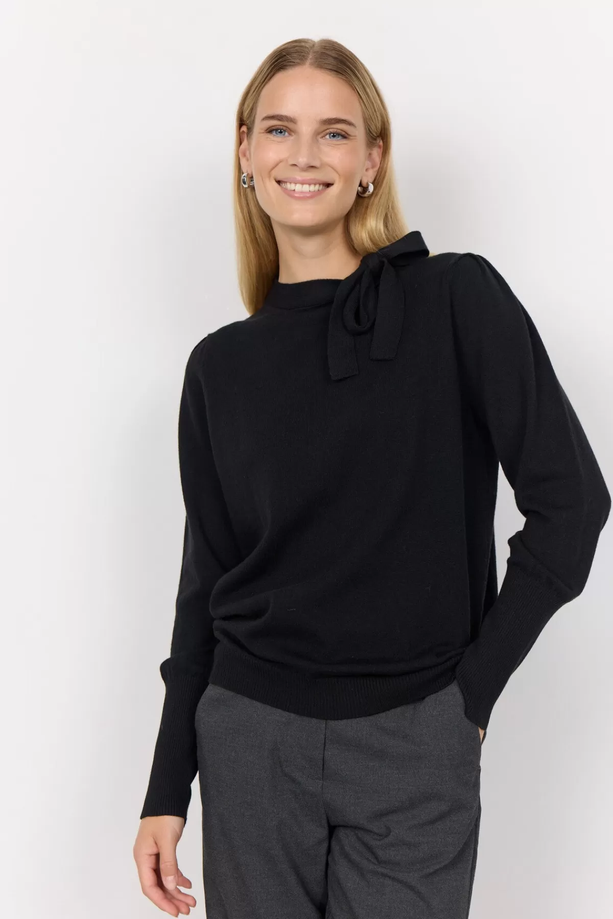 Soyaconcept Knitwear-SC-NICOLINE 1 Pullover Black