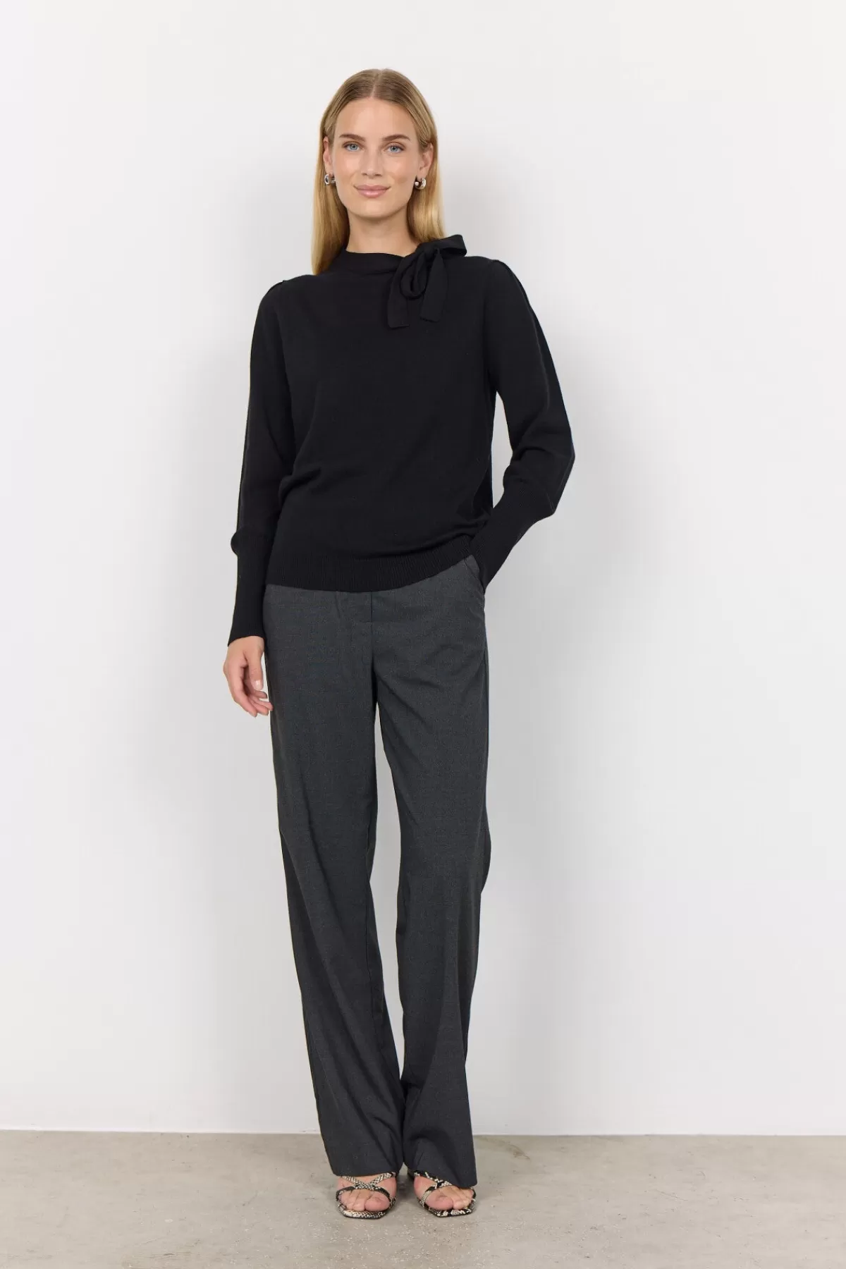 Soyaconcept Knitwear-SC-NICOLINE 1 Pullover Black