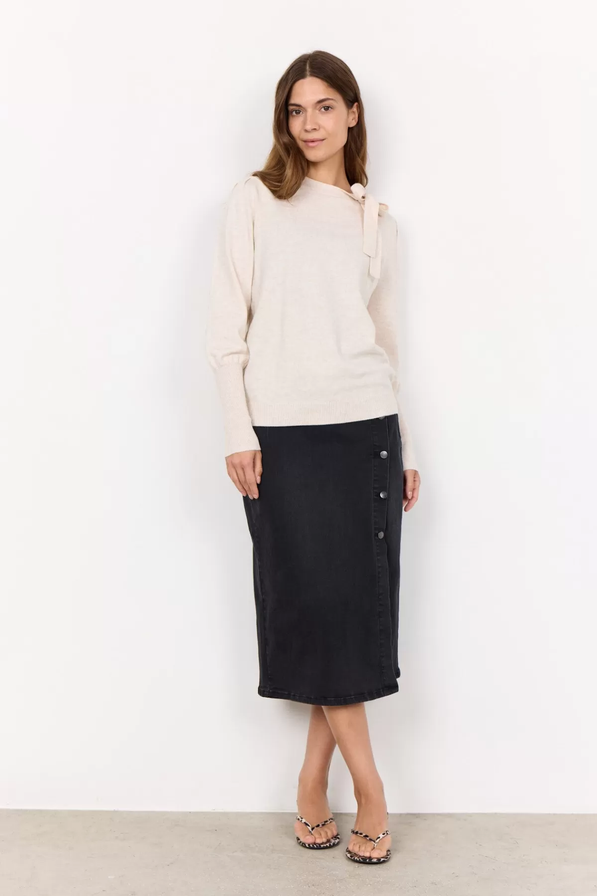 Soyaconcept Knitwear-SC-NICOLINE 1 Pullover Cream