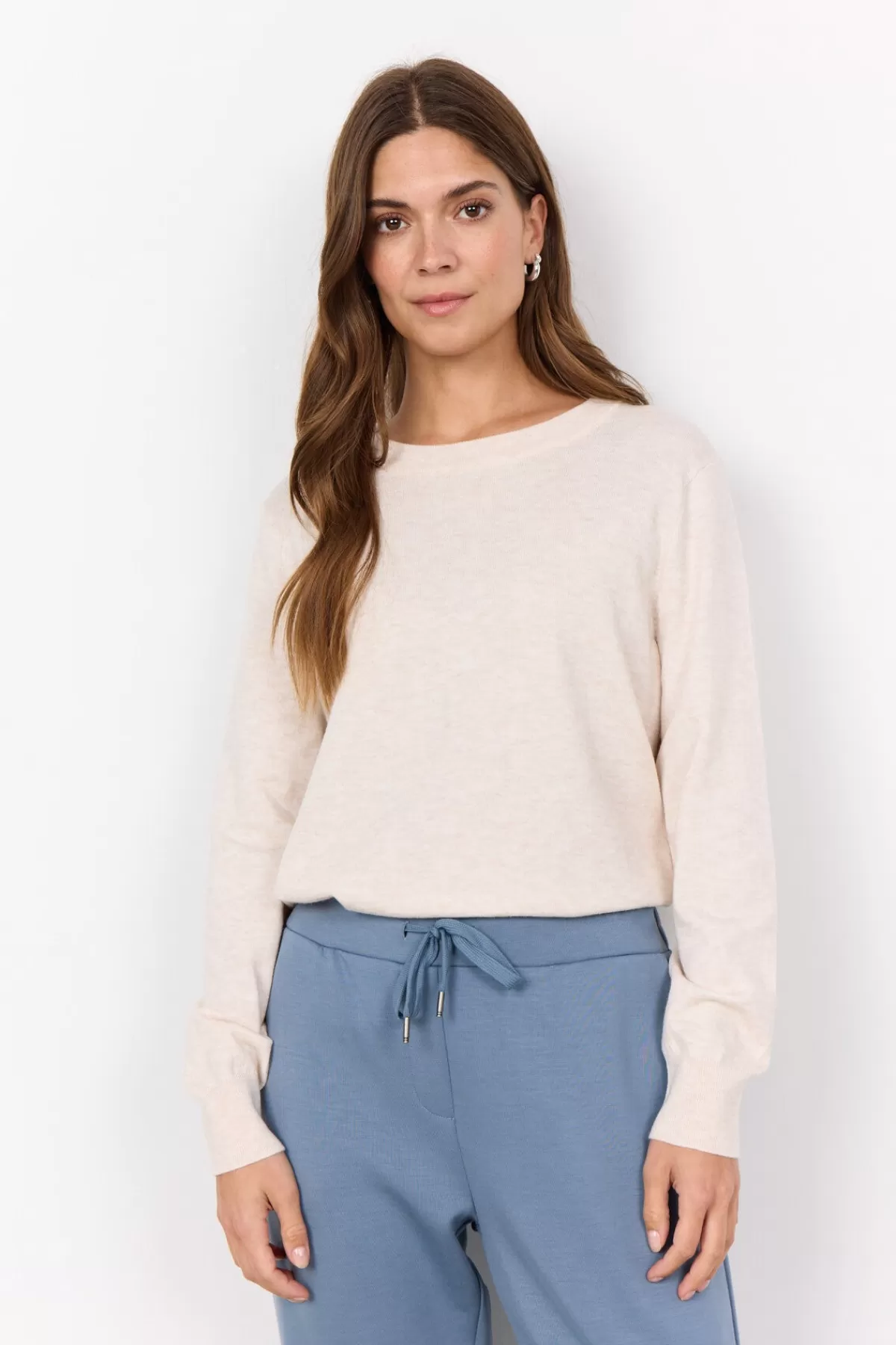 Soyaconcept Knitwear-SC-NICOLINE 3 Pullover Cream