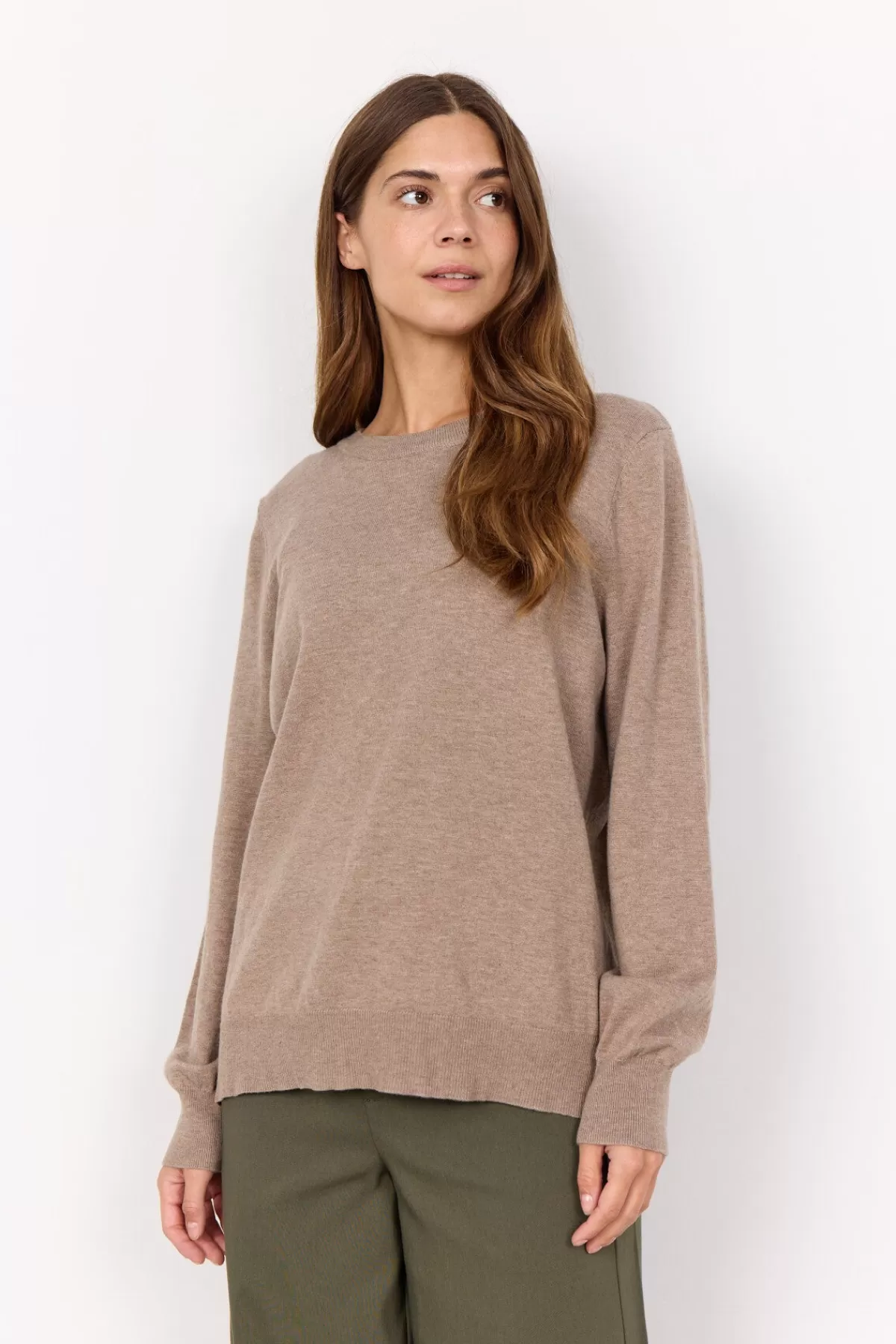 Soyaconcept Knitwear-SC-NICOLINE 3 Pullover Dark sand