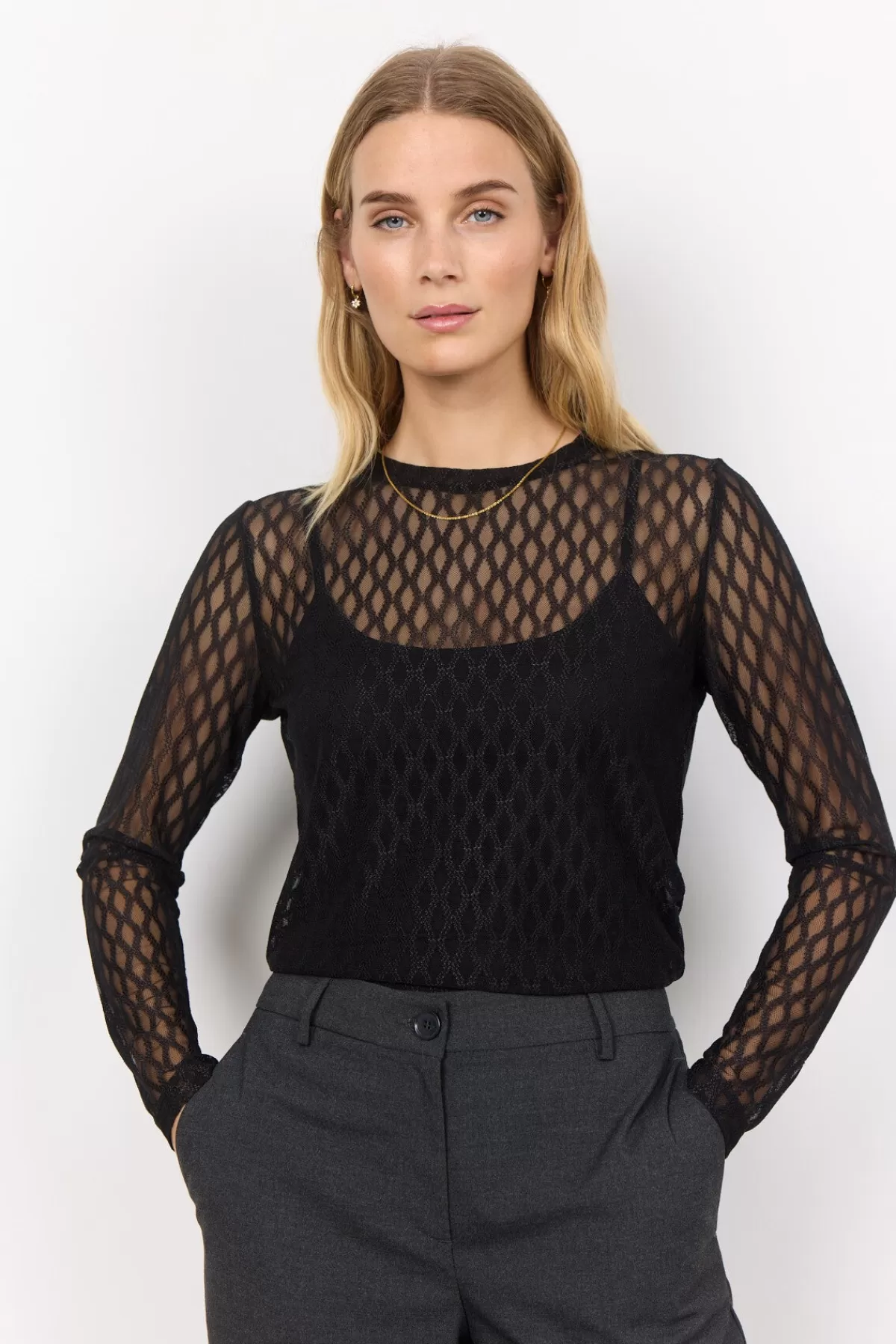 Soyaconcept T-Shirts And Tops-SC-NIDINE 1 T-shirt Black