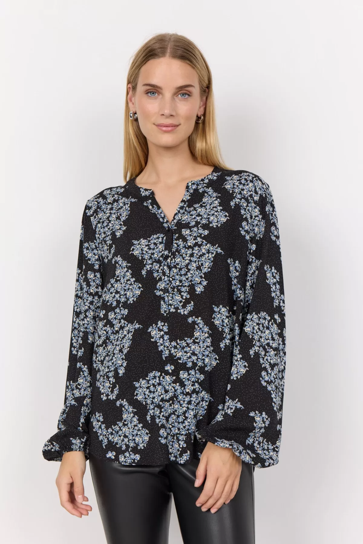 Soyaconcept Blouses And Shirts-SC-NIELA 1 Blouse Blue