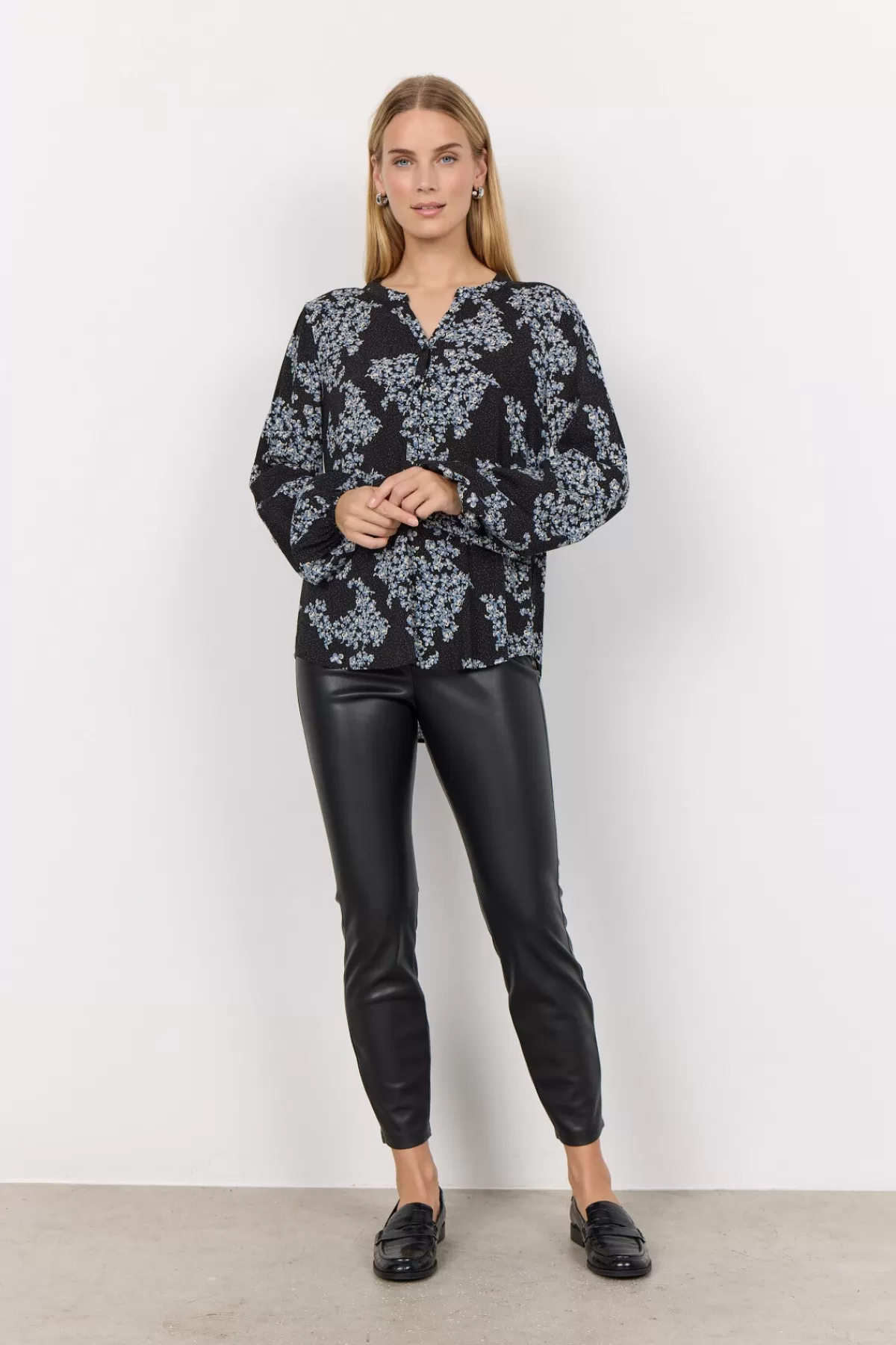 Soyaconcept Blouses And Shirts-SC-NIELA 1 Blouse Blue
