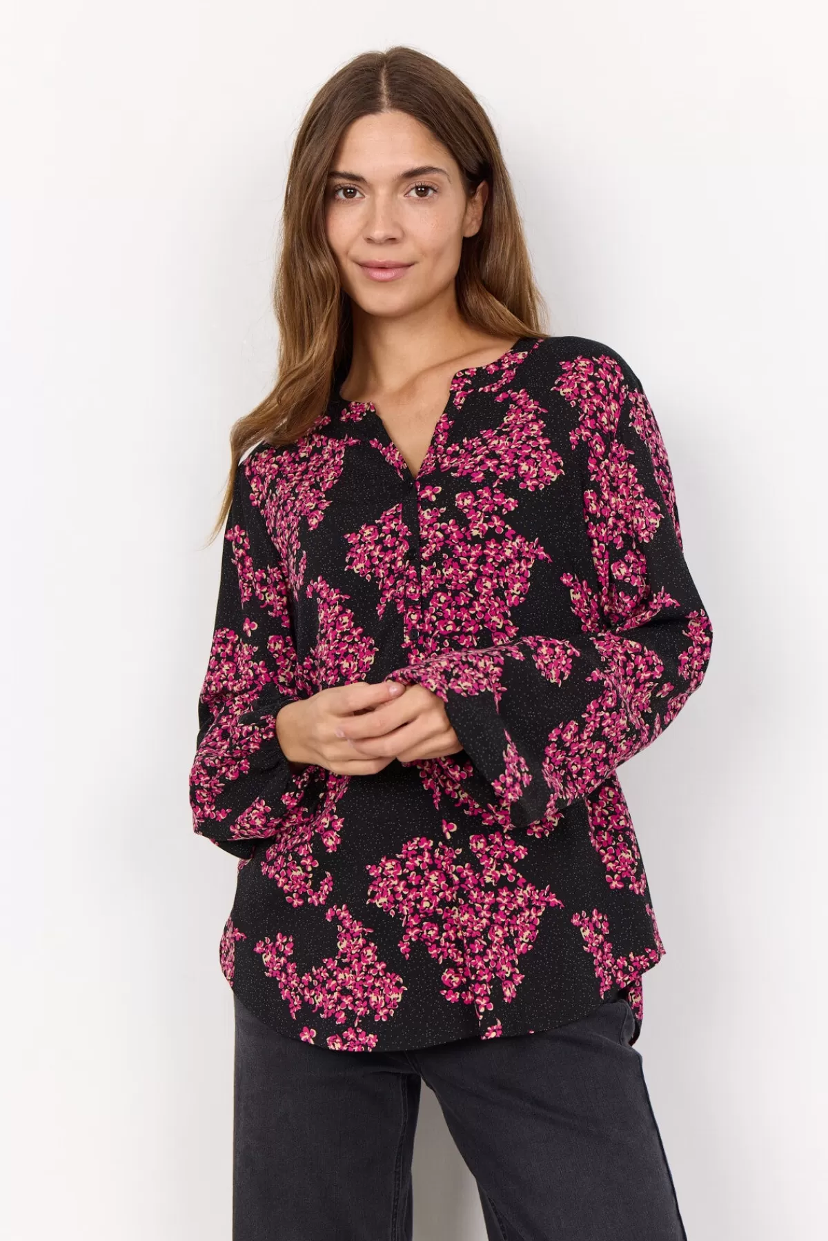 Soyaconcept Blouses And Shirts-SC-NIELA 1 Blouse Pink