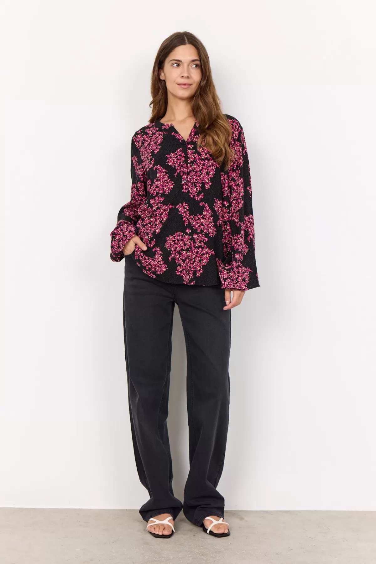 Soyaconcept Blouses And Shirts-SC-NIELA 1 Blouse Pink