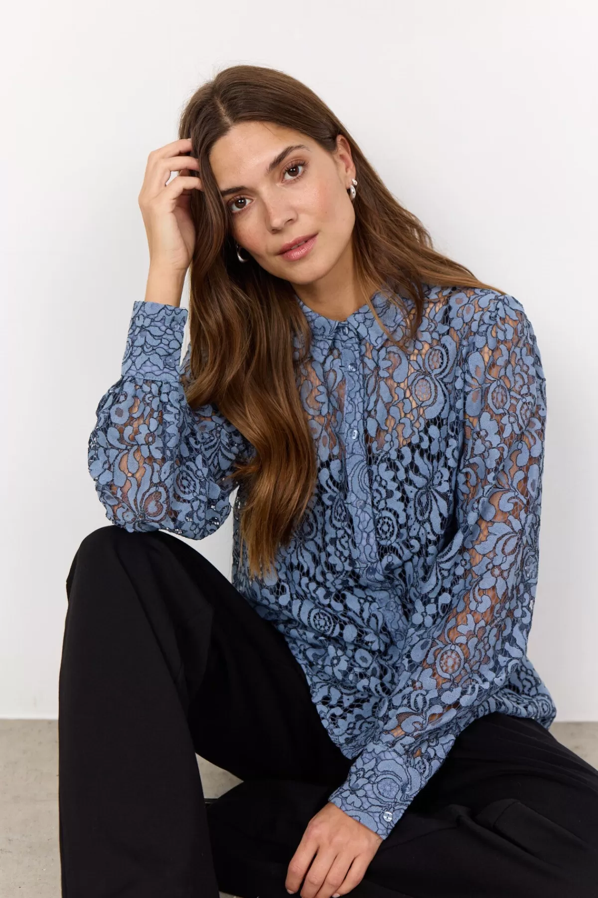 Soyaconcept Blouses And Shirts-SC-NILLA 2 Shirt Blue