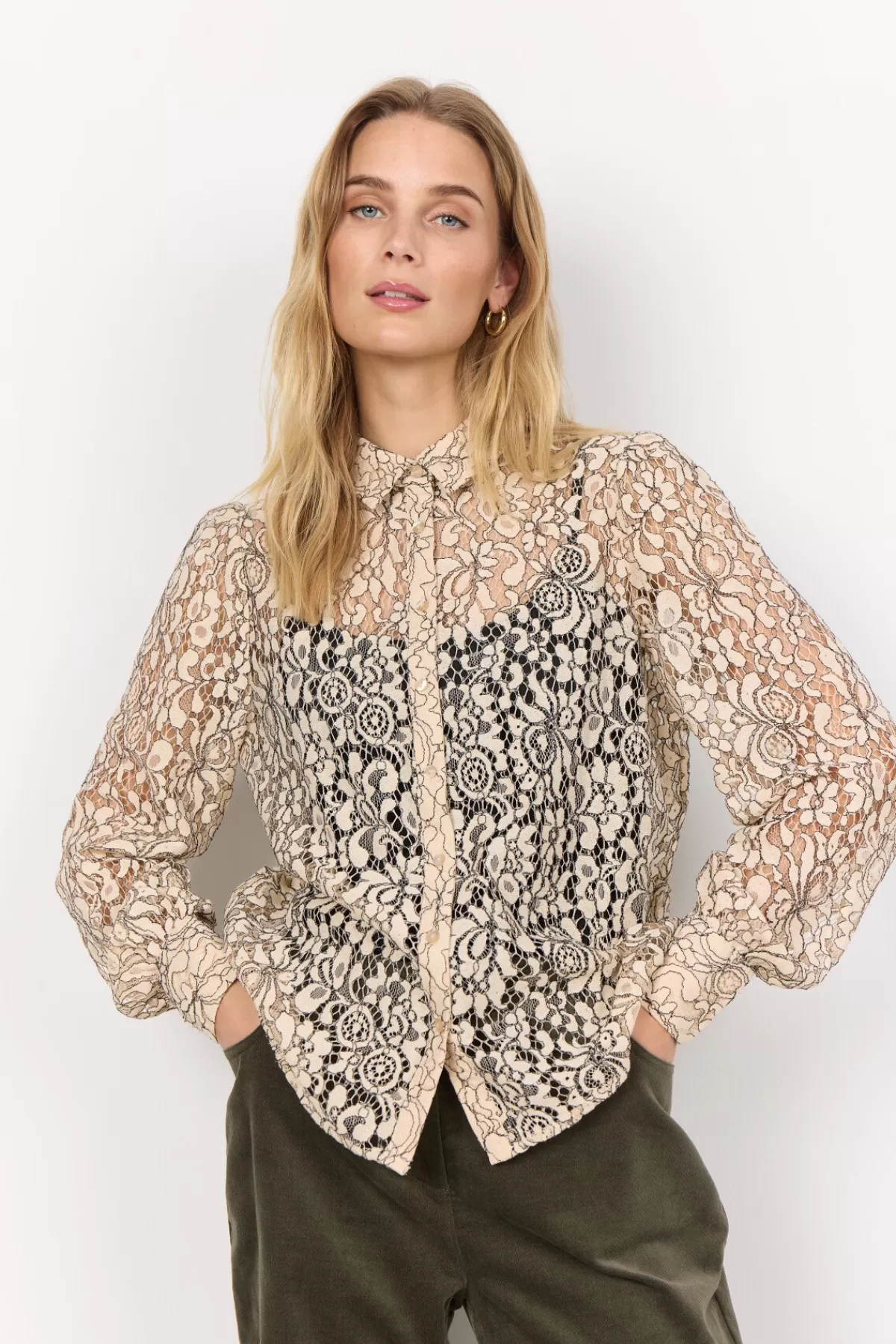 Soyaconcept Blouses And Shirts-SC-NILLA 2 Shirt Sand